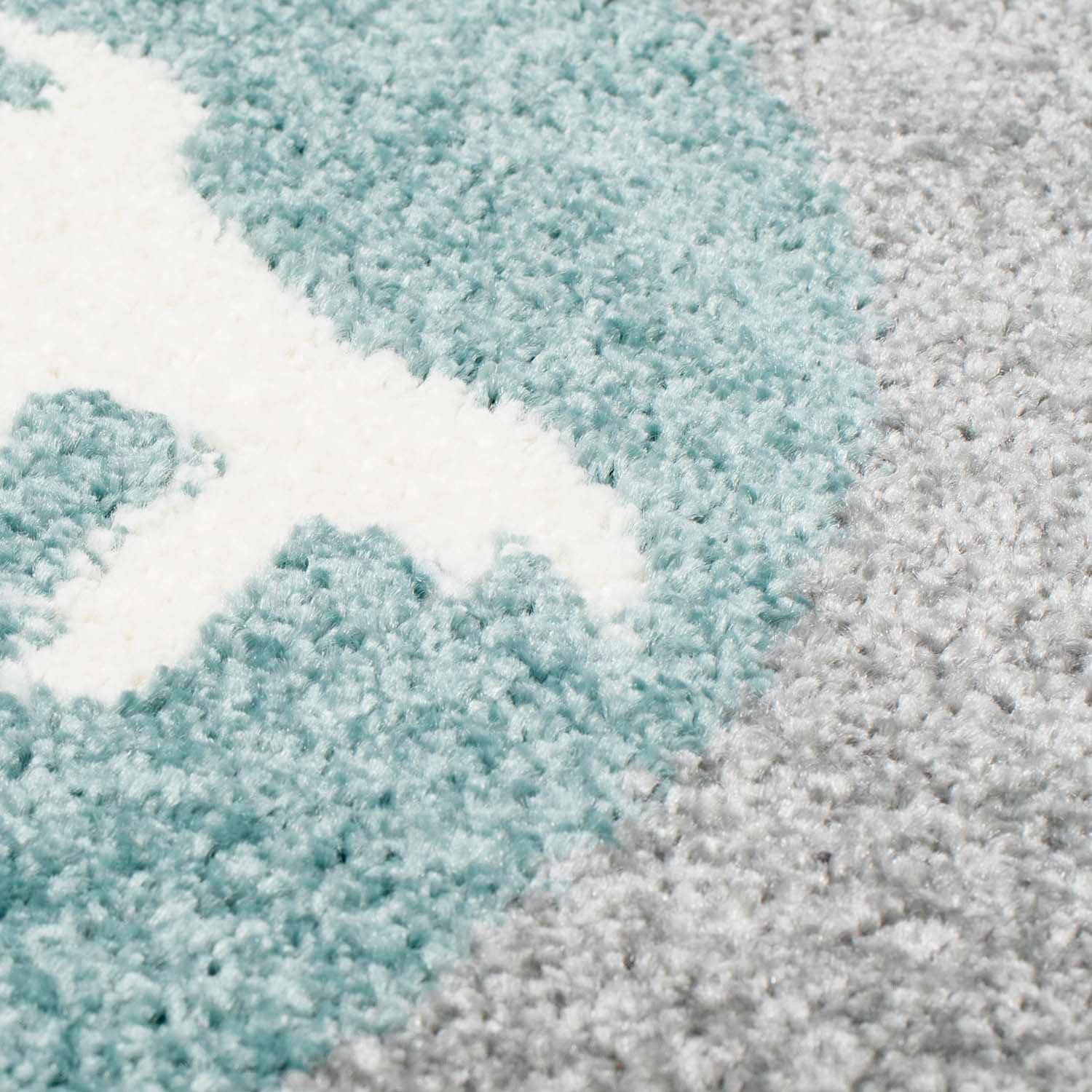 Carpet City Kinderteppich »Bubble Kids 1319«, rechteckig, 11 mm Höhe, Spielteppich, Weltall, Rakete, Weicher Flor, Pflegeleicht