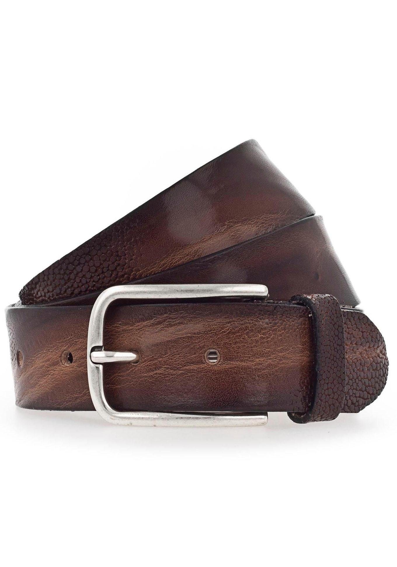 Image of Vanzetti Ledergürtel, Mit Rochenprägung verziert bei Ackermann Versand Schweiz