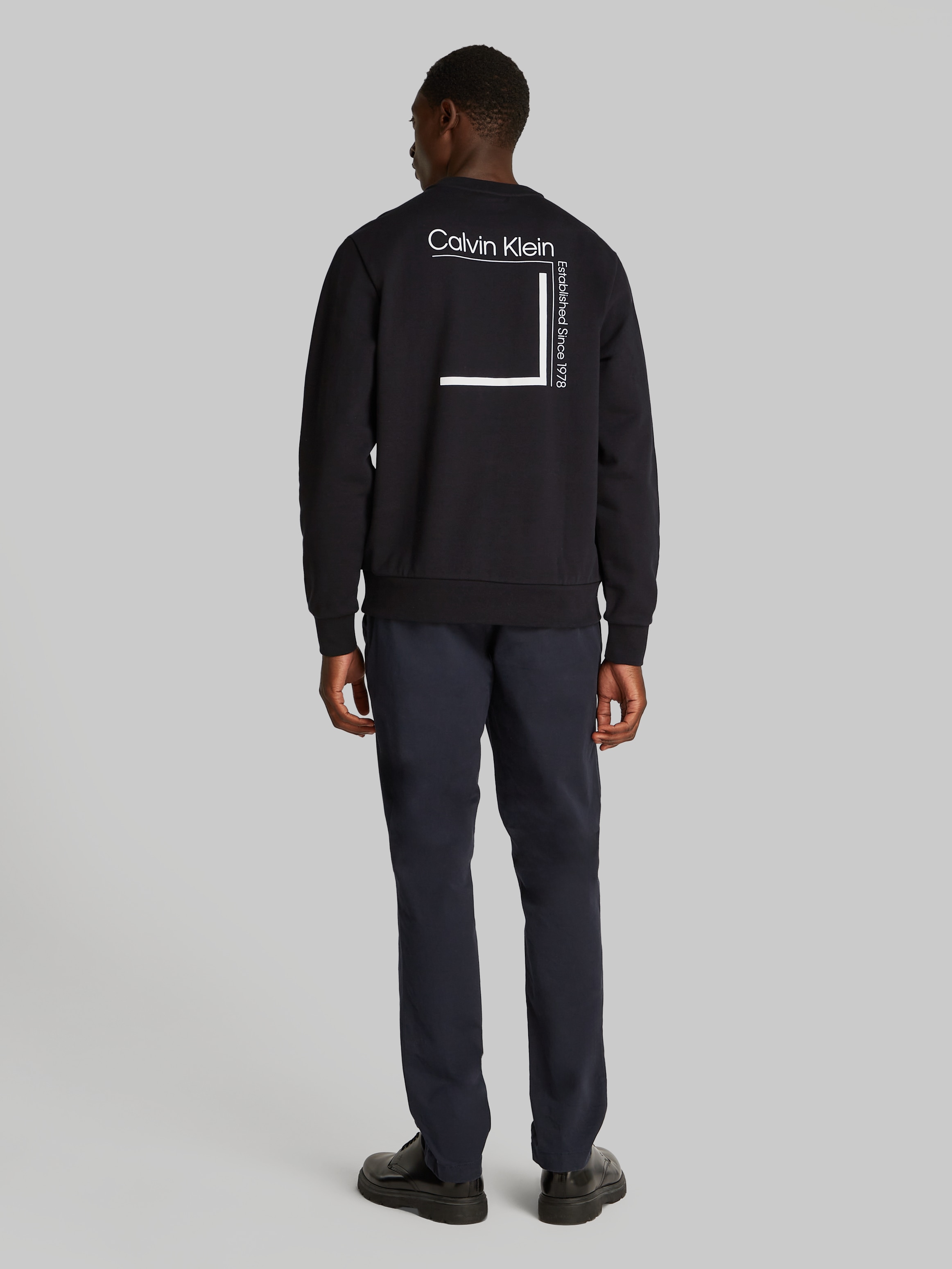Calvin Klein Sweatshirt »CP-LINEAR BOX LOGO SWEATSHIRT«, mit Logo auf der Rückseite