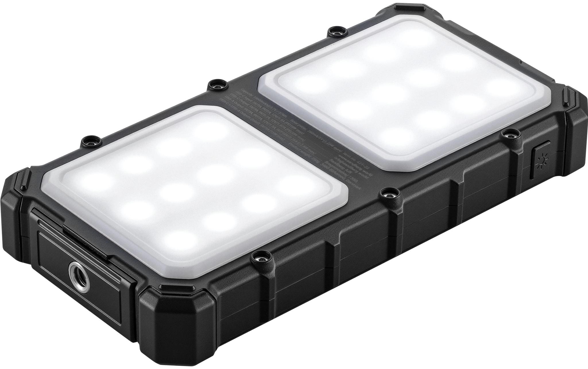 Sandberg Powerbank »Solar CampLED 10000 mAh« Solarpanel