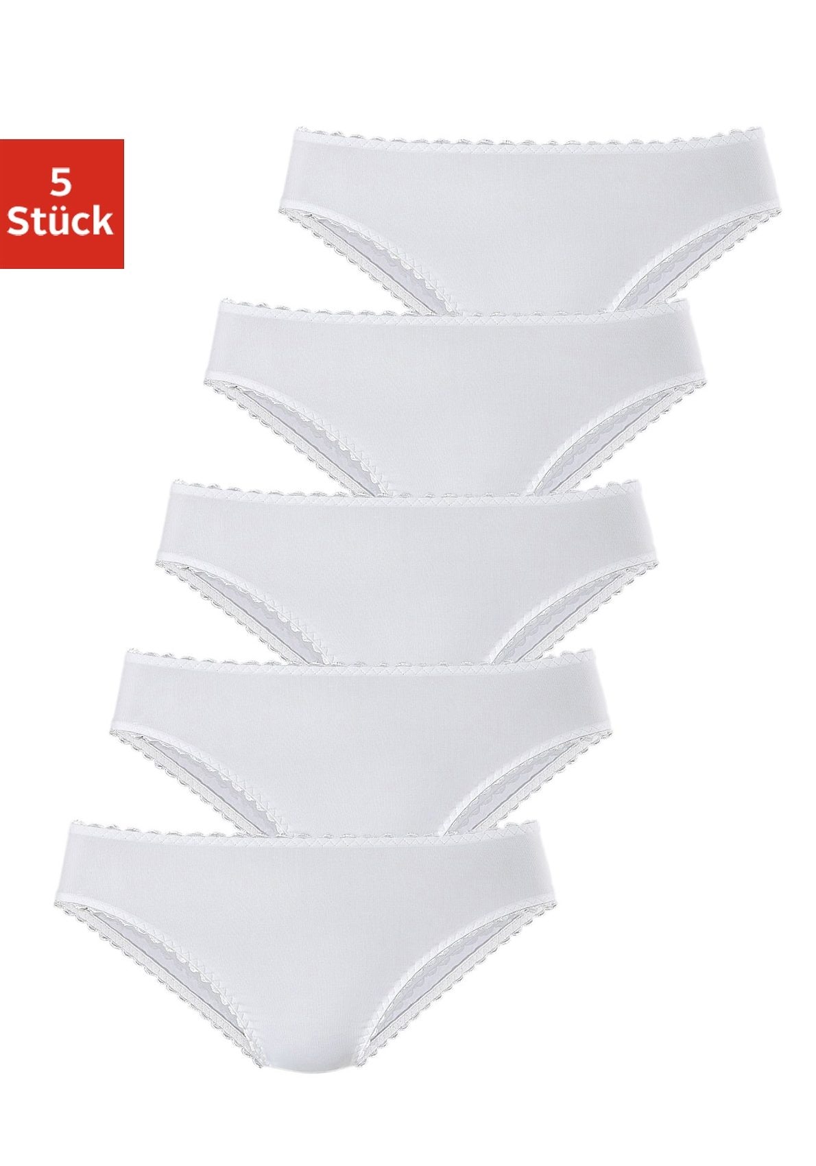 Image of petite fleur by Lascana Jazz-Pants Slips 5er-Pack, aus weicher Microfaser