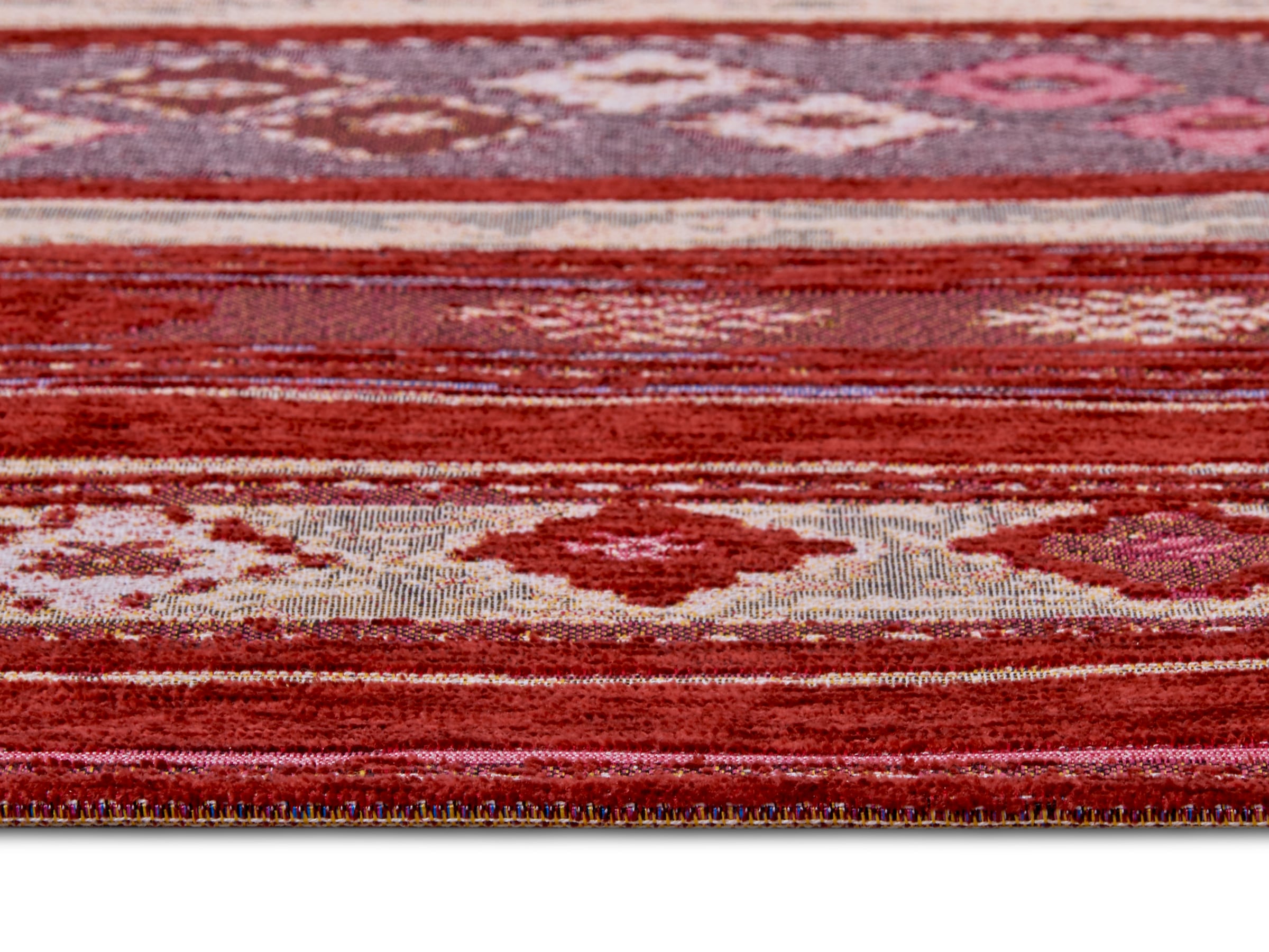HANSE Home Teppich »Yara«, rechteckig, 5 mm Höhe, Flachgewebe robust, Anti-Slip, Boho Design, moderne Farben