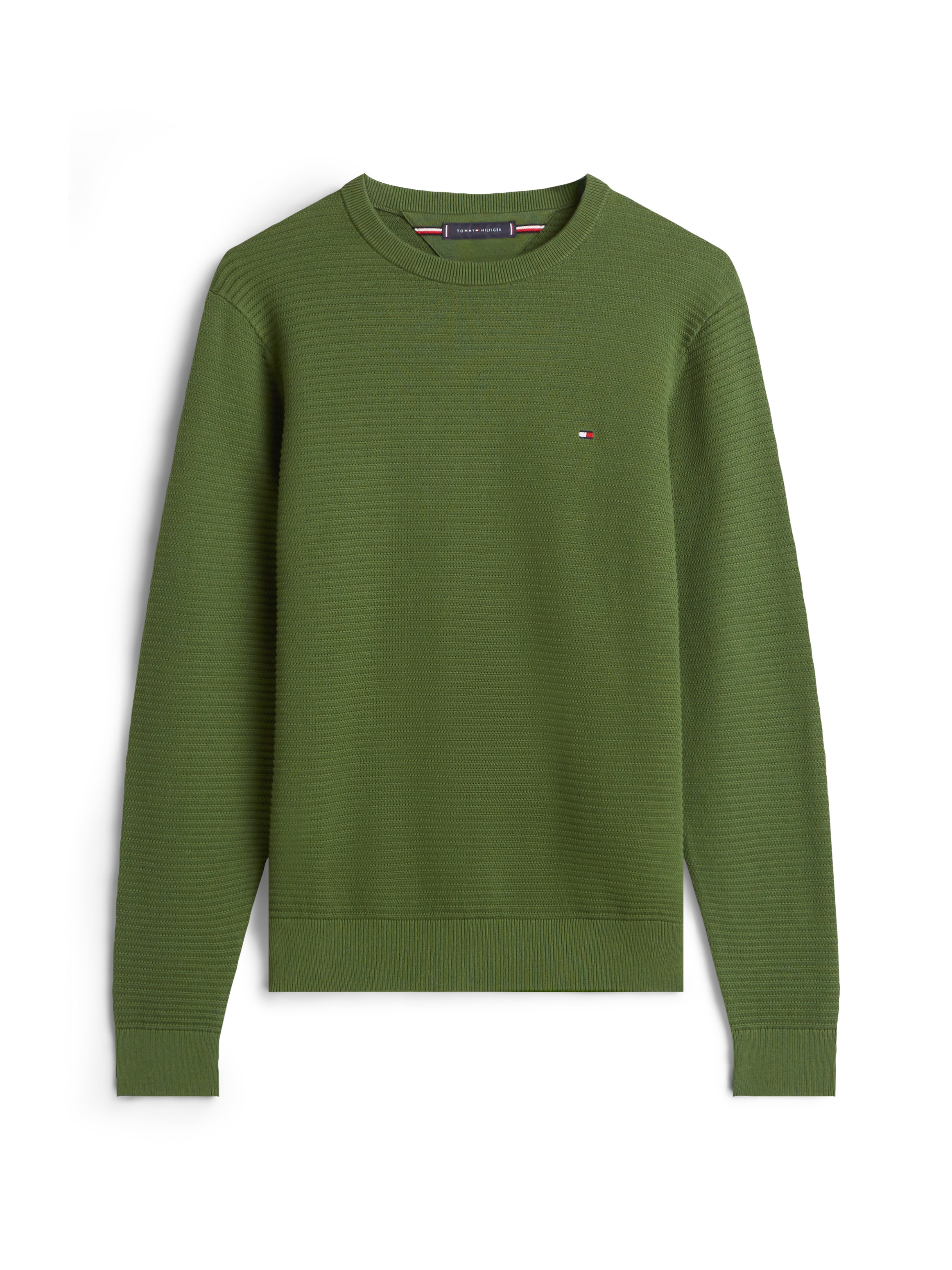 Tommy Hilfiger Rundhalspullover »SEASONAL STRUCTURE« mit Struktur, Rundhals, regular fit