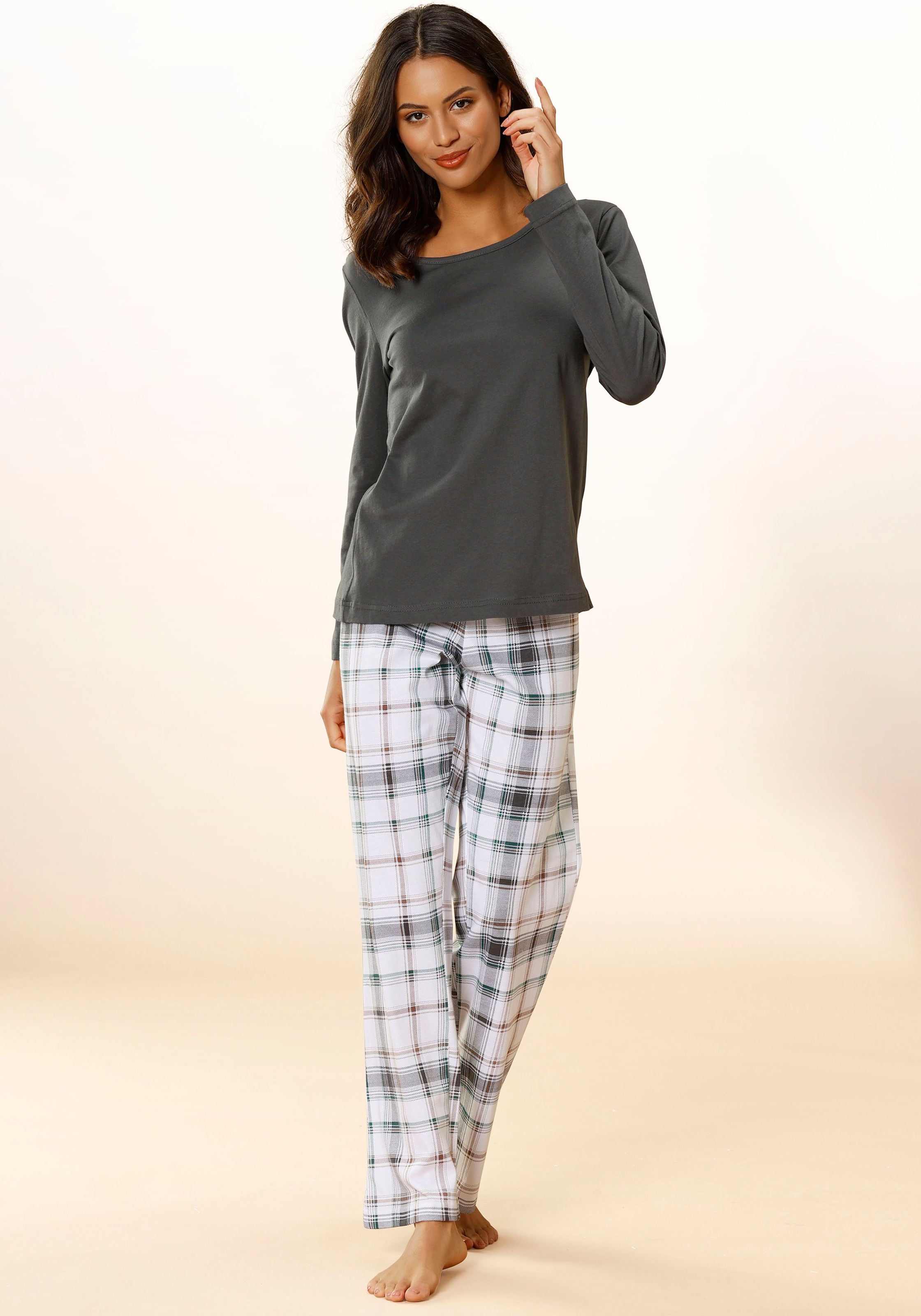 Image of Arizona Pyjama Set, 2 mit Karomuster