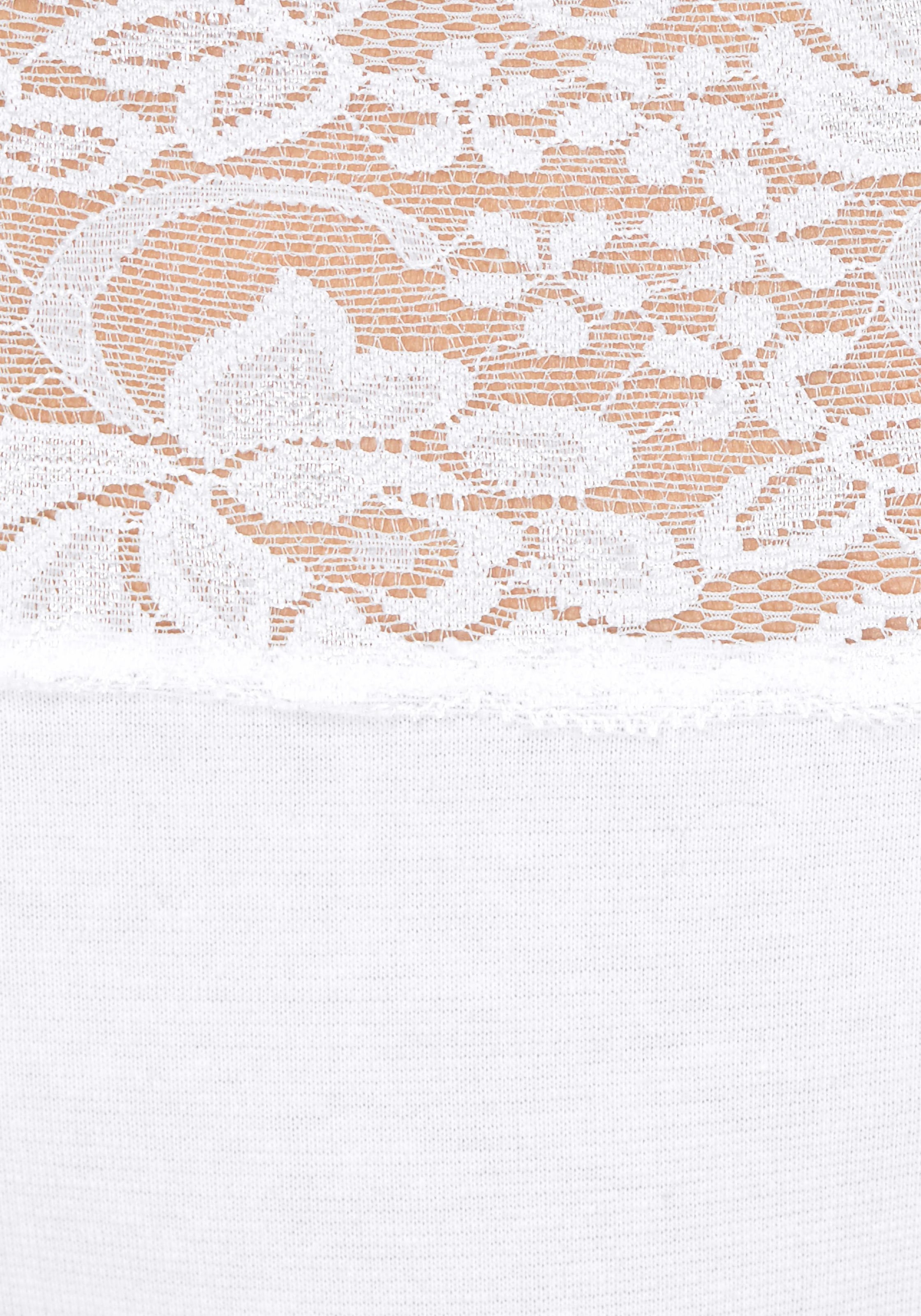 Vivance Slip, (3er-Pack), aus elastischer Baumwolle mit floraler Spitze