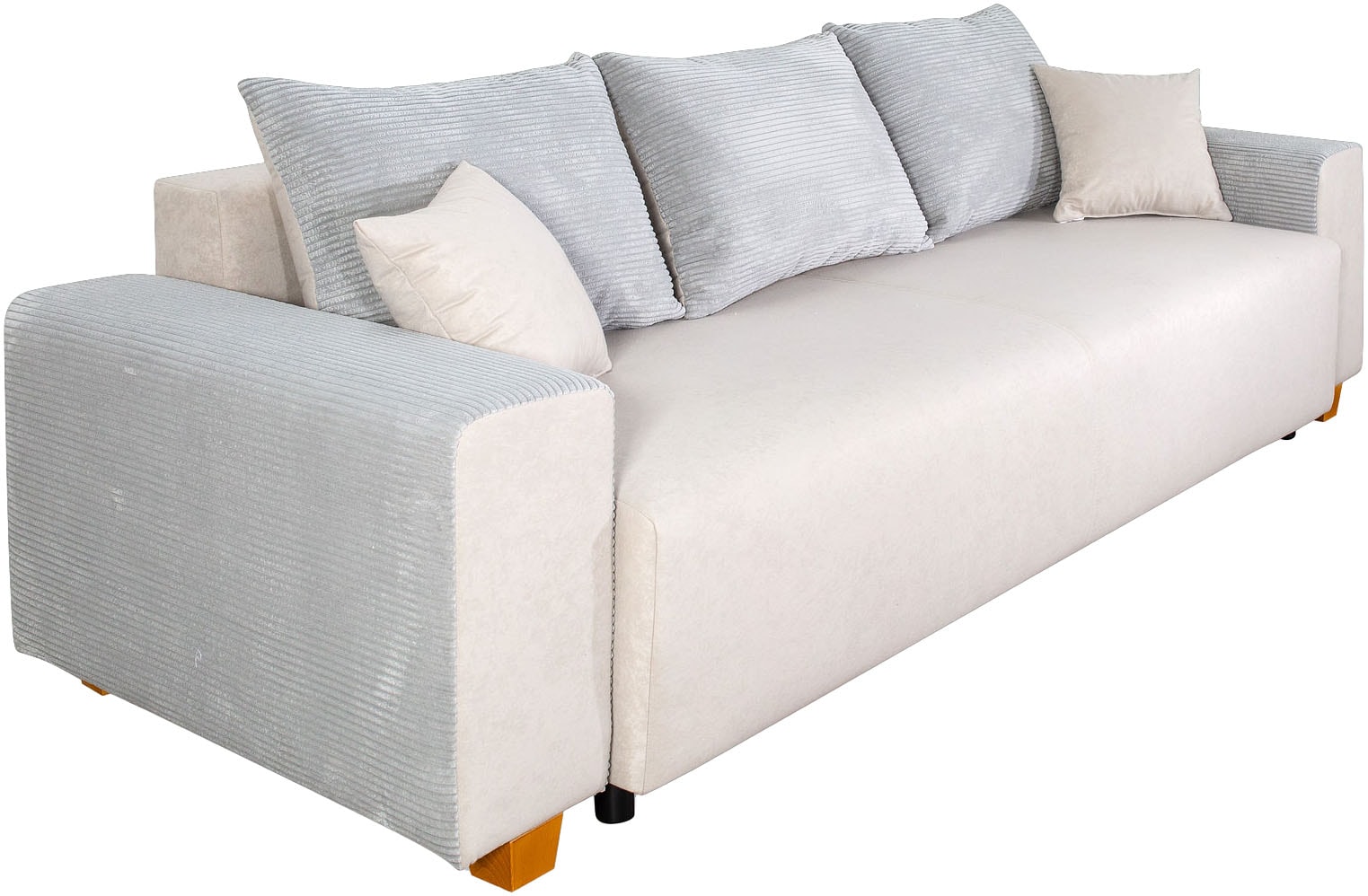 COLLECTION AB Schlafsofa »Yves, Liegefläche (B/T): 142/194 cm« inkl. Bettfunktion, Bettkasten, Federkern & Zierkissen