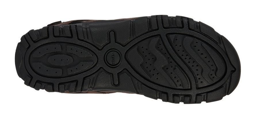 Geox Sandale »UOMO SANDAL STRADA C«, Sommerschuh, Klettschuh, Outdoorsandale, mit Lederfussbett