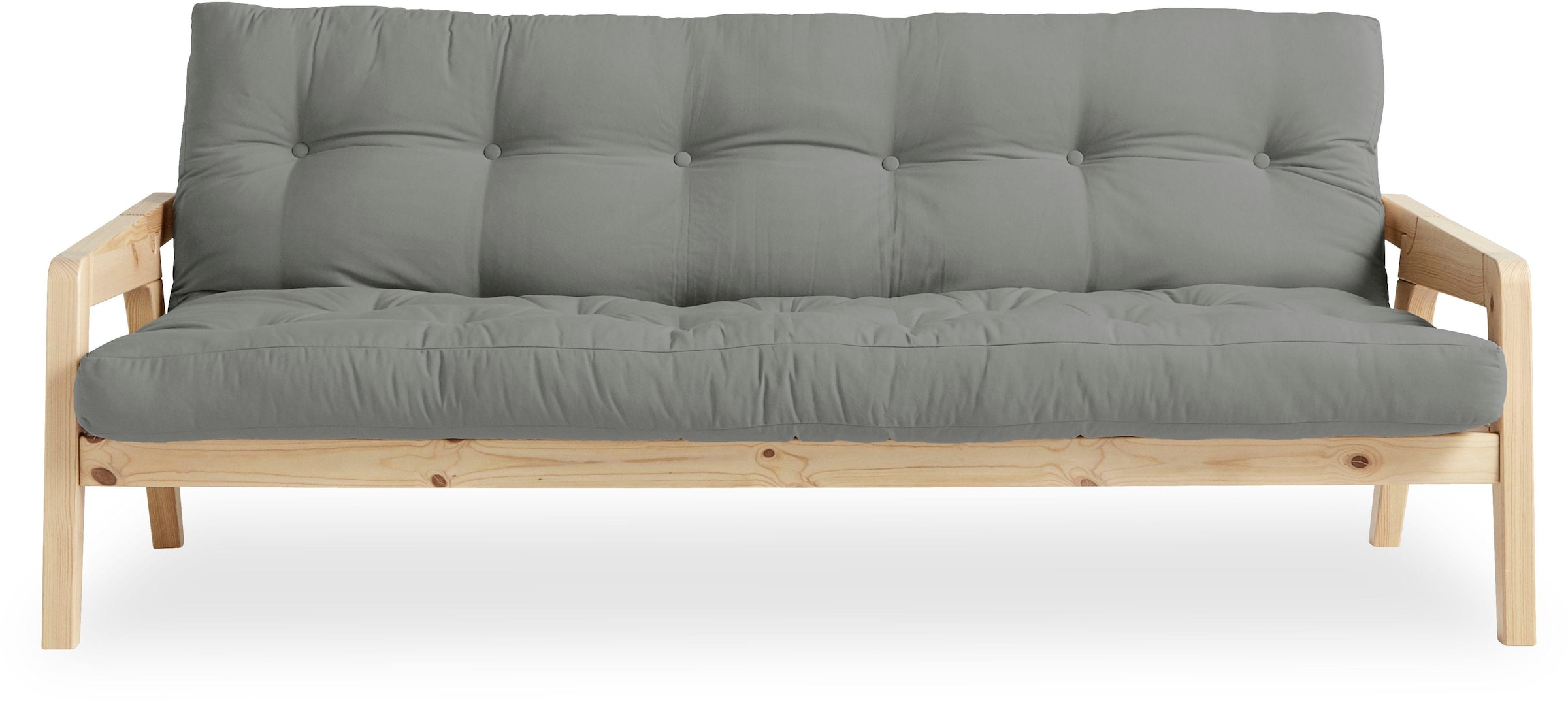 Schlafsofa, Mit Holzstruktur, inkl. Futonmatratze, Liegefläche 130x190 cm