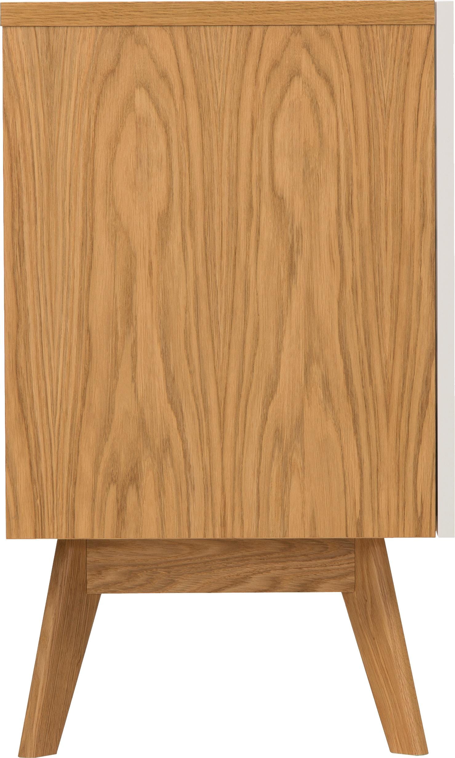 Woodman Sideboard »Hilla«, Breite 130 cm, im angesagten skandinavischen Look, Fussrahmen aus Eiche