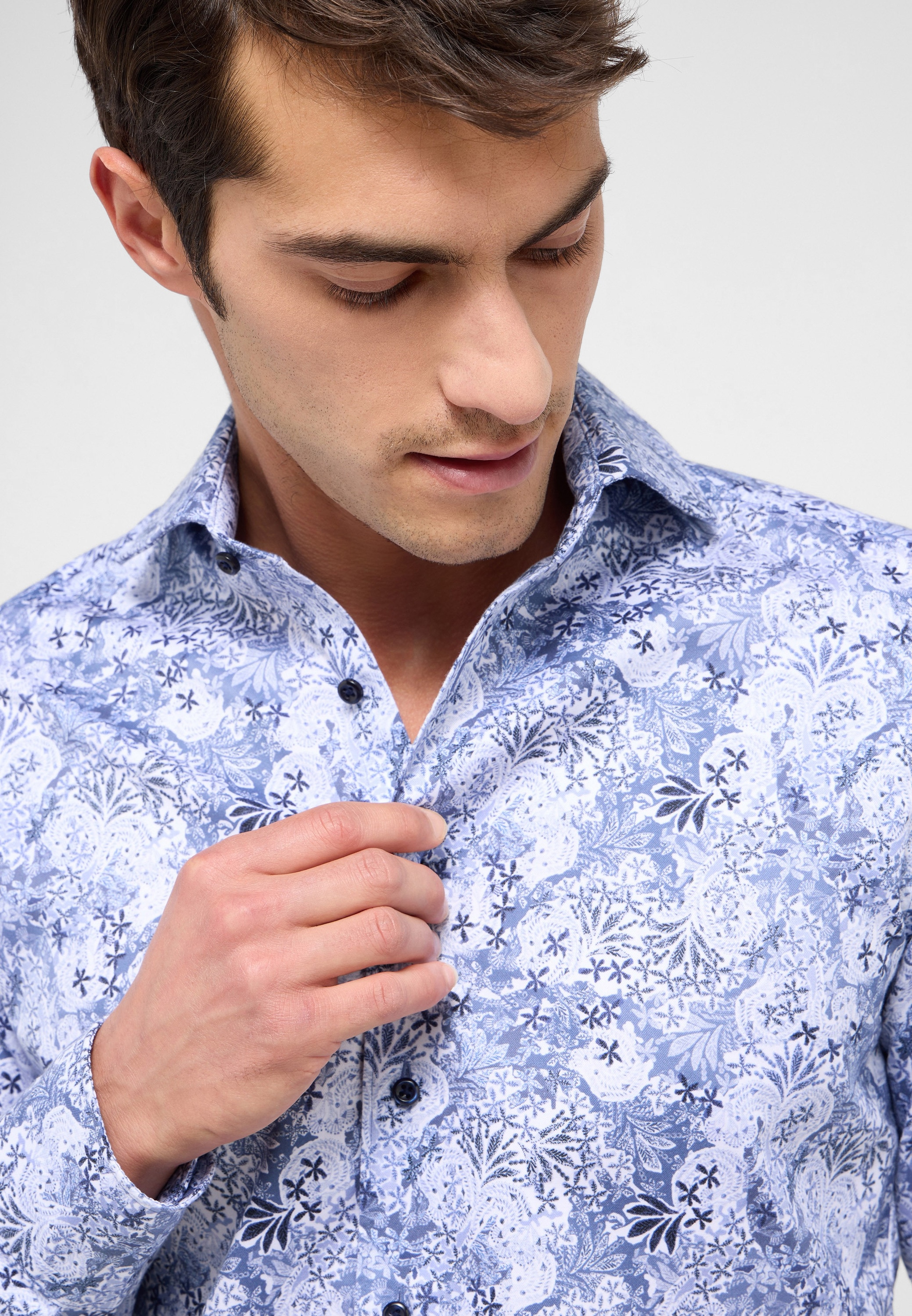 Eterna Langarmhemd »SLIM FIT«