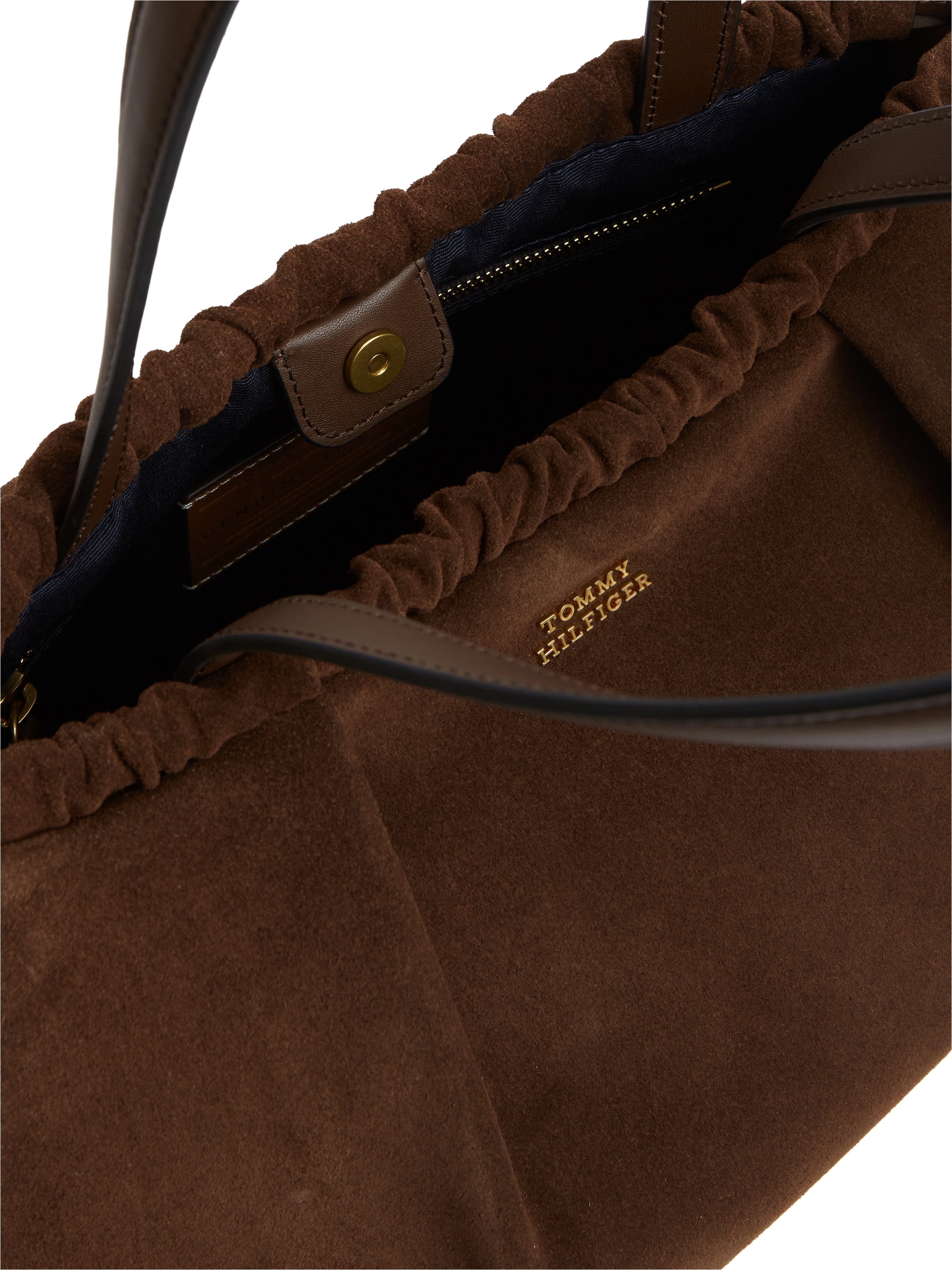 Tommy Hilfiger Hobo »SOFT LEATHER HOBO SUEDE« Sac à main pour femmes, sac bandoulière avec cordon de serrage