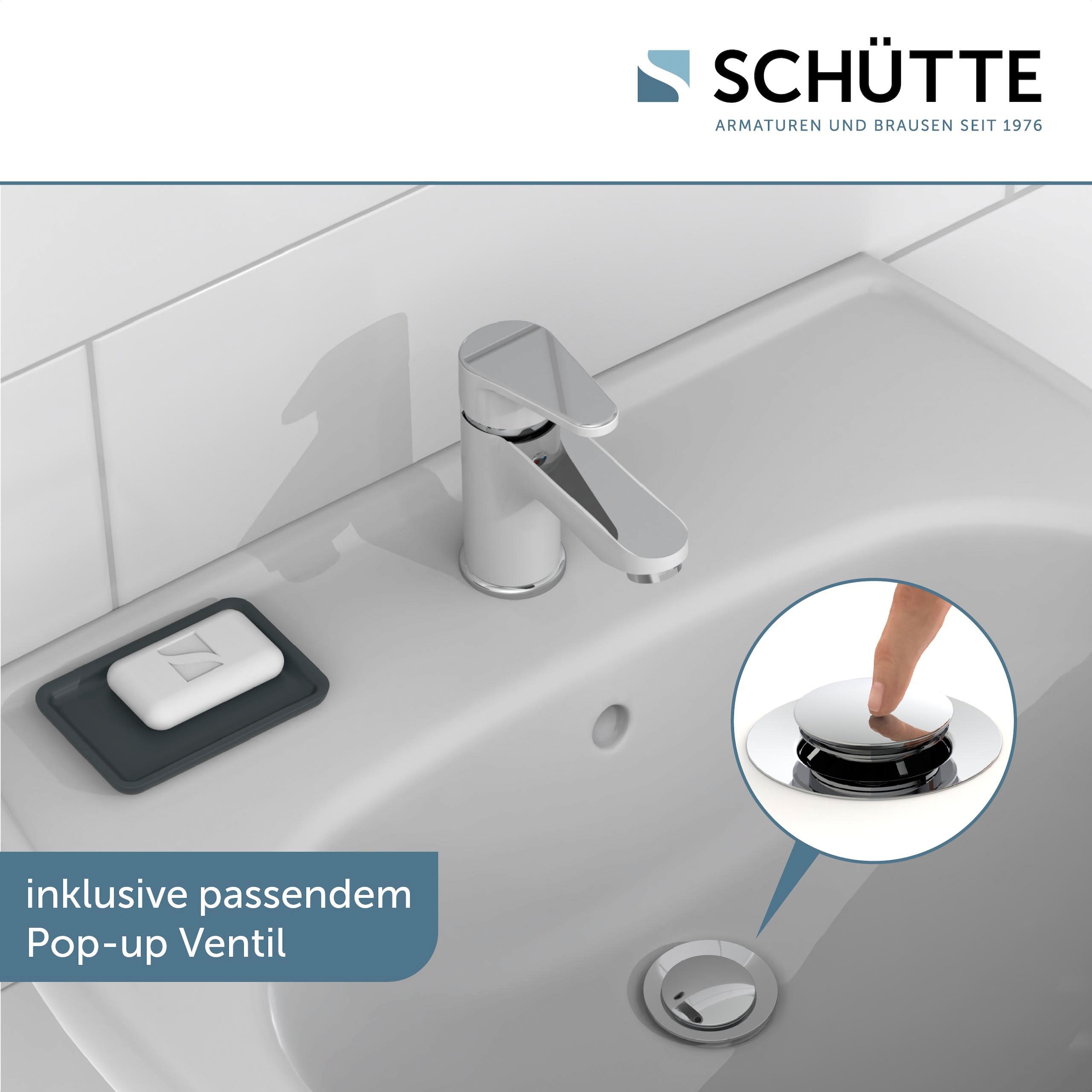 Schütte Waschtischarmatur »ALASKA« inkl. Pop-up-Ablaufventil, geräuscharme Kartusche, leichte Montage