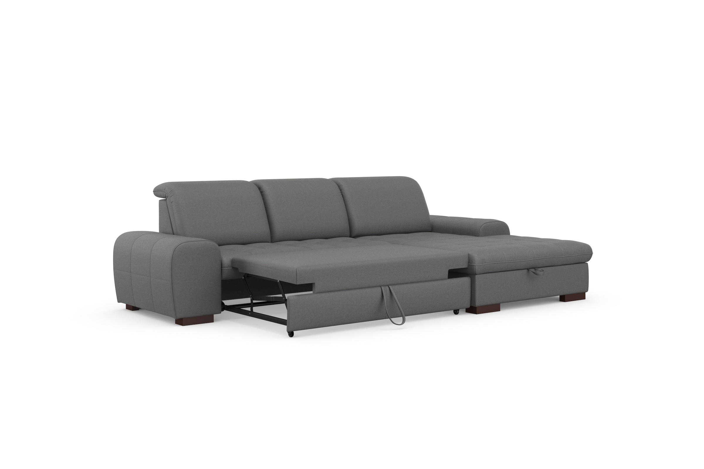 sit&more Ecksofa »Luxor L-Form«, wahlweise mit Bettfunktion, Bettkasten und Kopfteilverstellung
