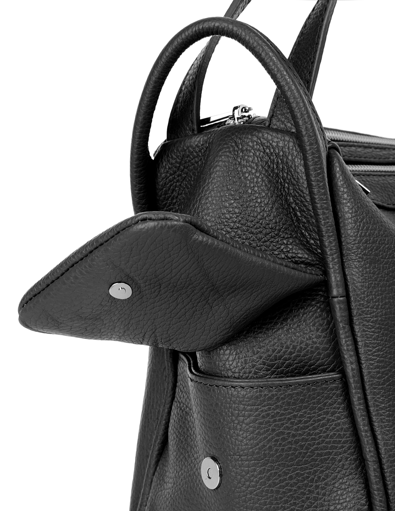 X-Zone Cityrucksack, echt Leder, Made in Italy