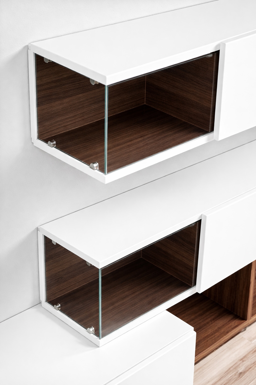 GOODproduct Wohnzimmer-Set »Lego Anbauwand, Wohnkombination, Wohnzimmer-Set« 4 Stk. tlg.