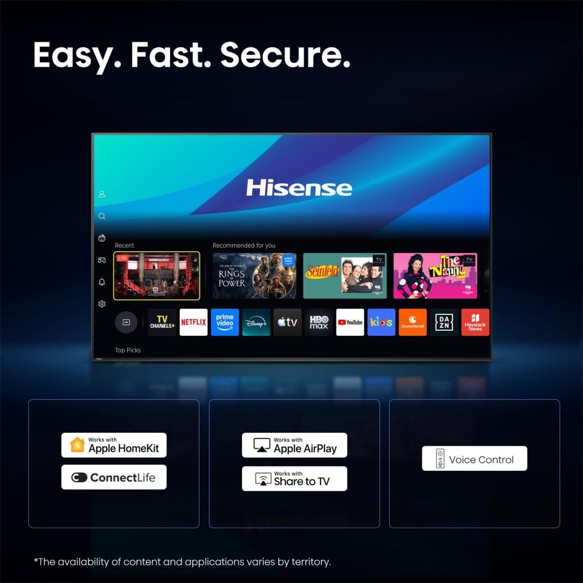 Hisense Téléviseur QLED »43E7S PRO« 108 cm/43 ″