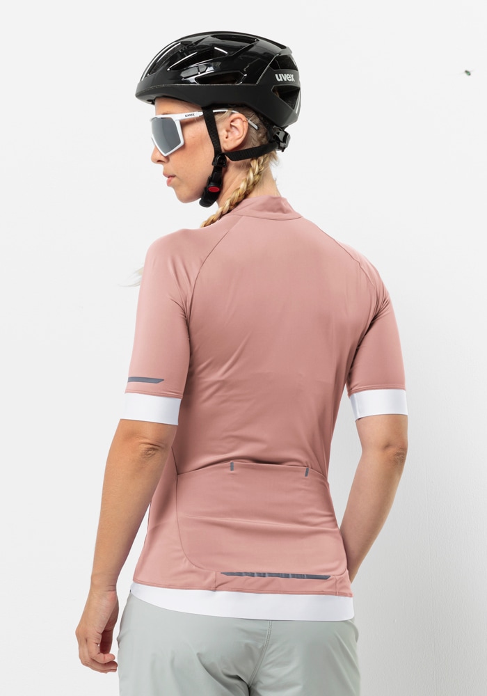 Jack Wolfskin Veste de vélo »GRAVEX FZ S/S W« pour adultes, matière élastique, en polyester et élasthanne