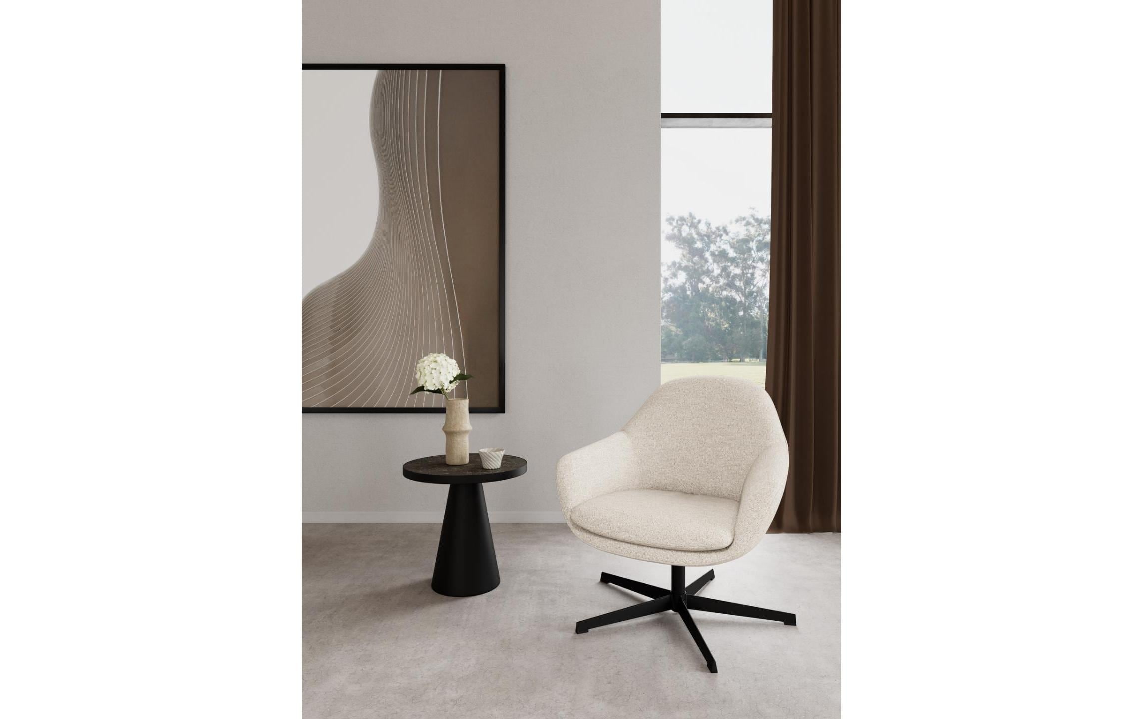 AC Design Sessel »Claremore 74 x 72 x 81 cm« Drehbarer Loungestuhl mit Armlehnen