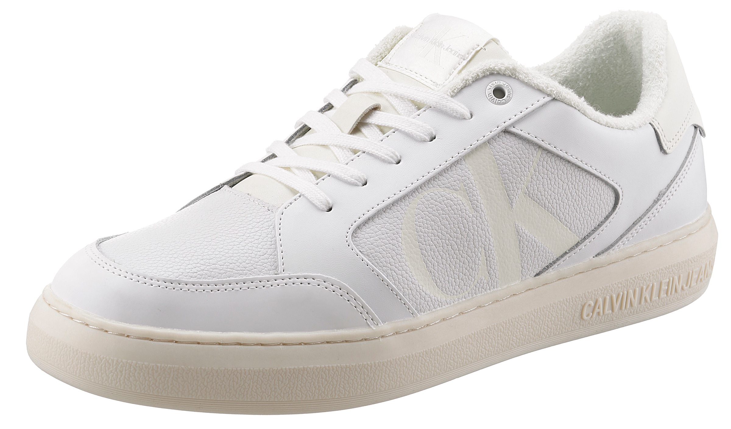 Calvin Klein Jeans Sneaker, mit CK-Logo seitlich, Freizeitschuh, Halbschuh, Schnürschuh