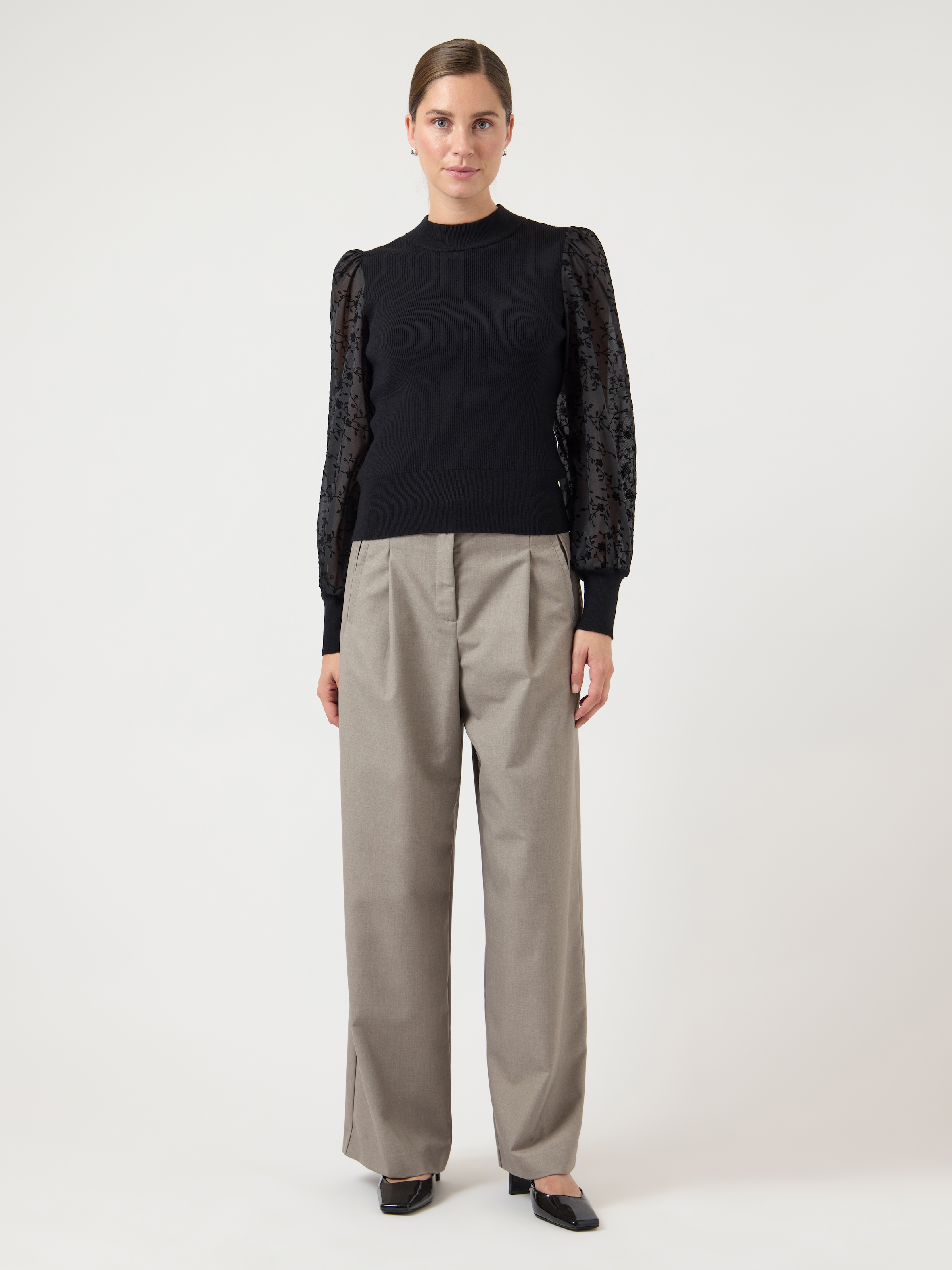 Y.A.S Pull à col rond »YASDOTME LS KNIT PULLOVER S. NOOS«