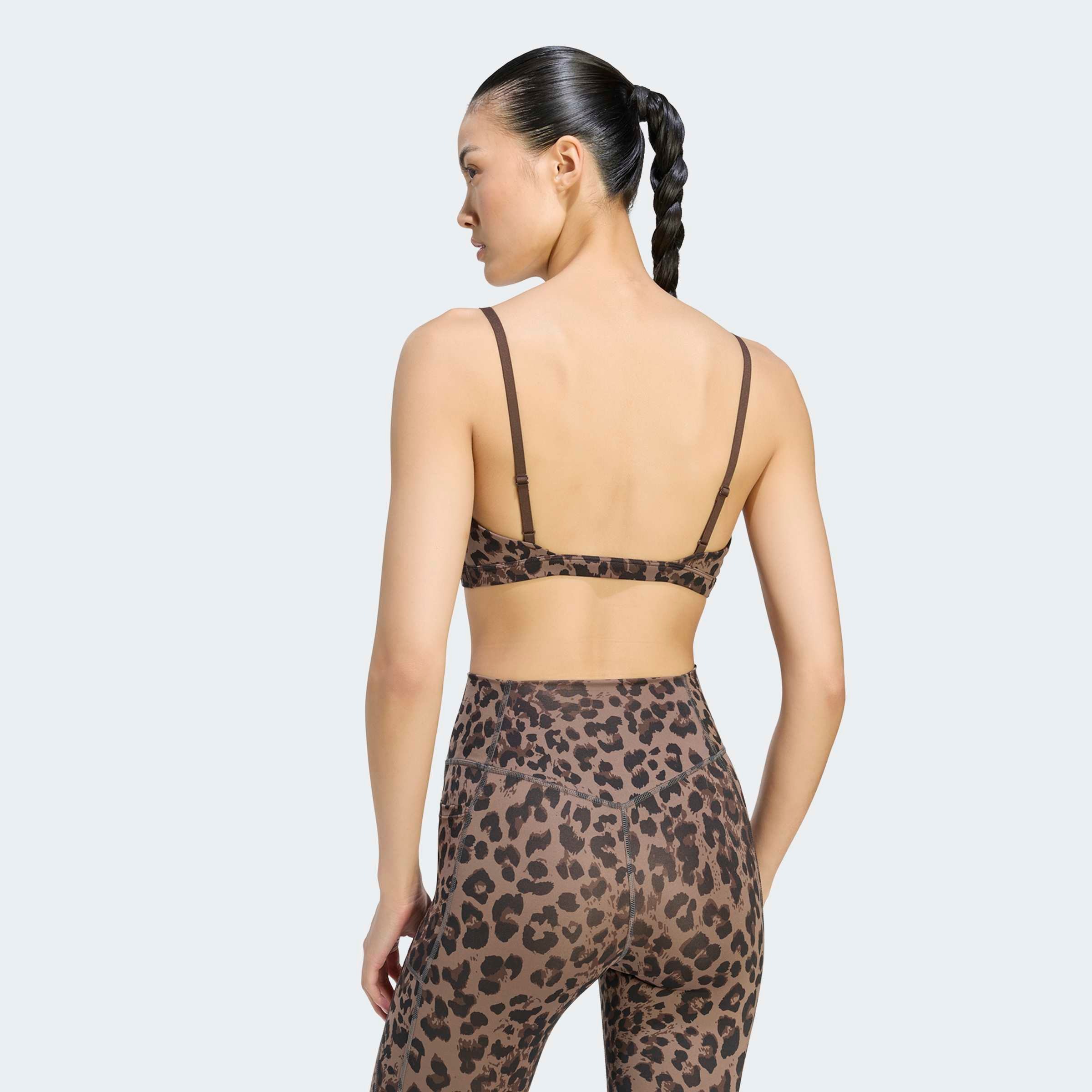 adidas Performance Sport-BH »OPTIME ESSENTIALS 3-STREIFEN LEOPARD SPORT-BH, LEICHTER HALT«