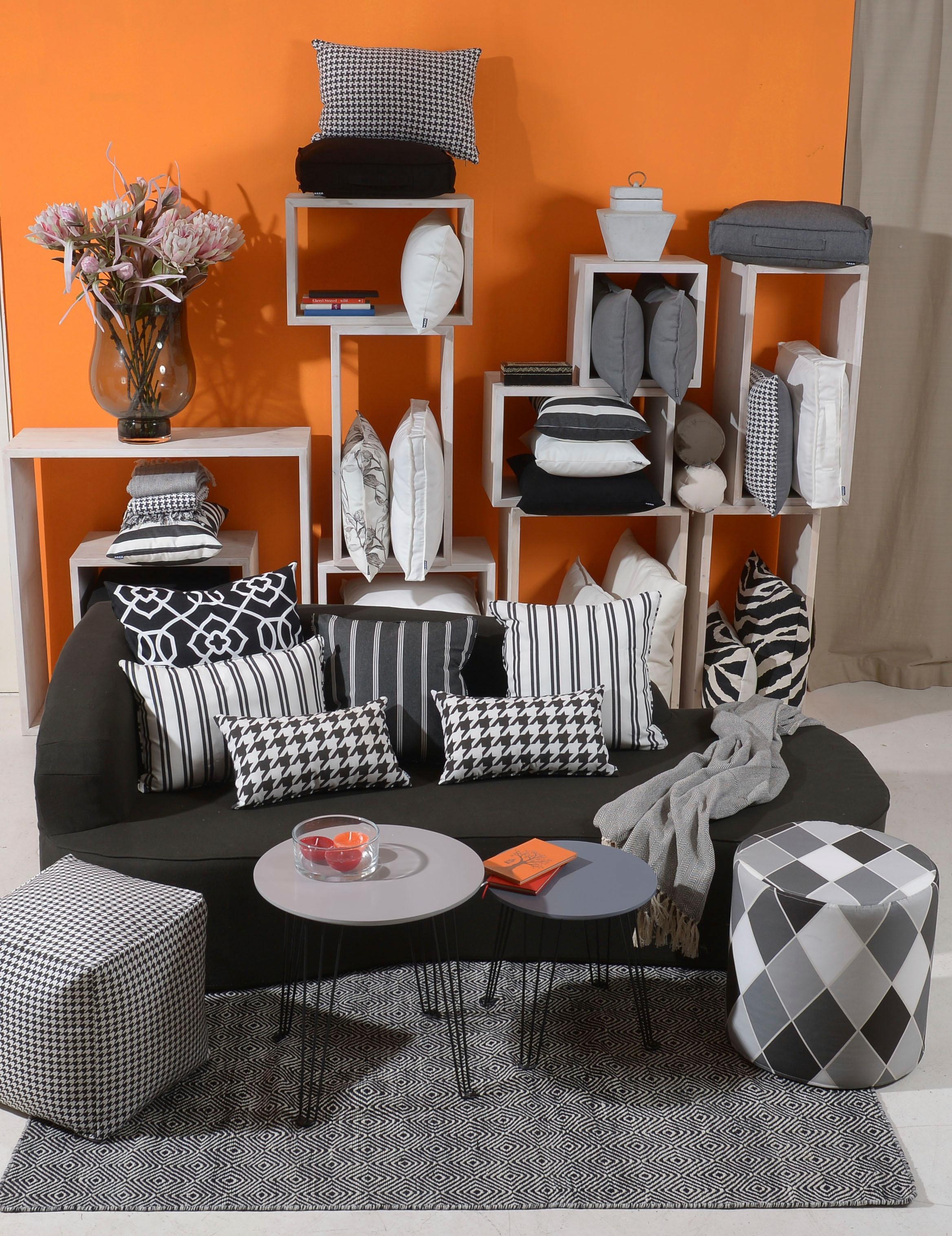 H.O.C.K. Coussin décoratif »Geomy« mit Wabenmuster, Kissenhülle mit Füllung, 1 Stück