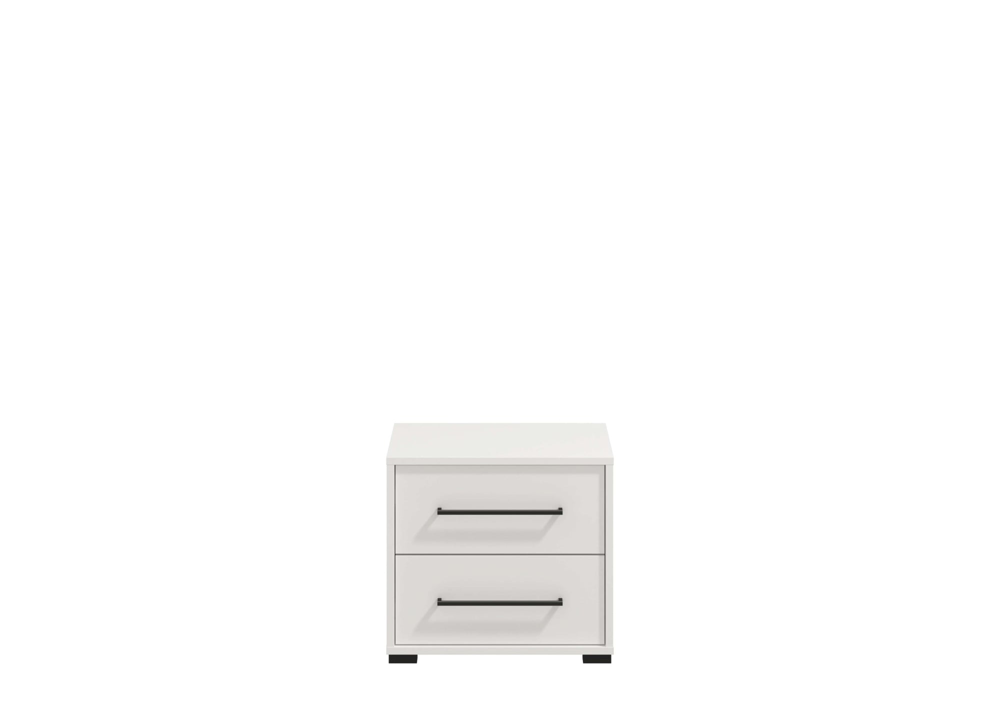 INOSIGN Nachtkommode »Ascalon Nachttisch, Nachtschrank, 48x40x44cm, 2 Schubladen«, in weiss oder eichefarben, FSC-zertifizierter Holzwerkstoff