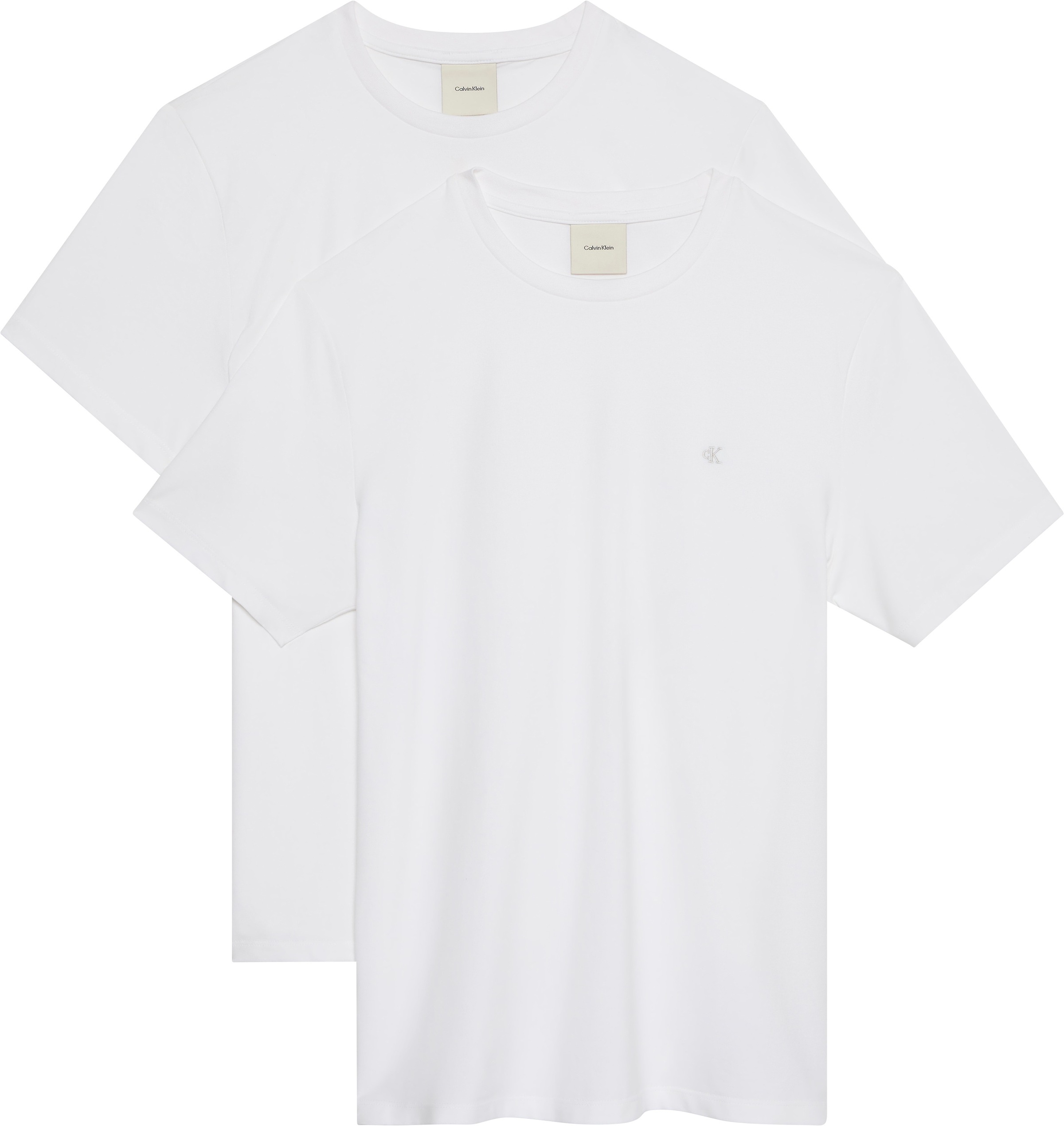 Image of Calvin Klein T-Shirt "2 Pack SS STRETCH COTTON SLIM TEE" Packung, 2 Rundhalsausschnitt, slim fit