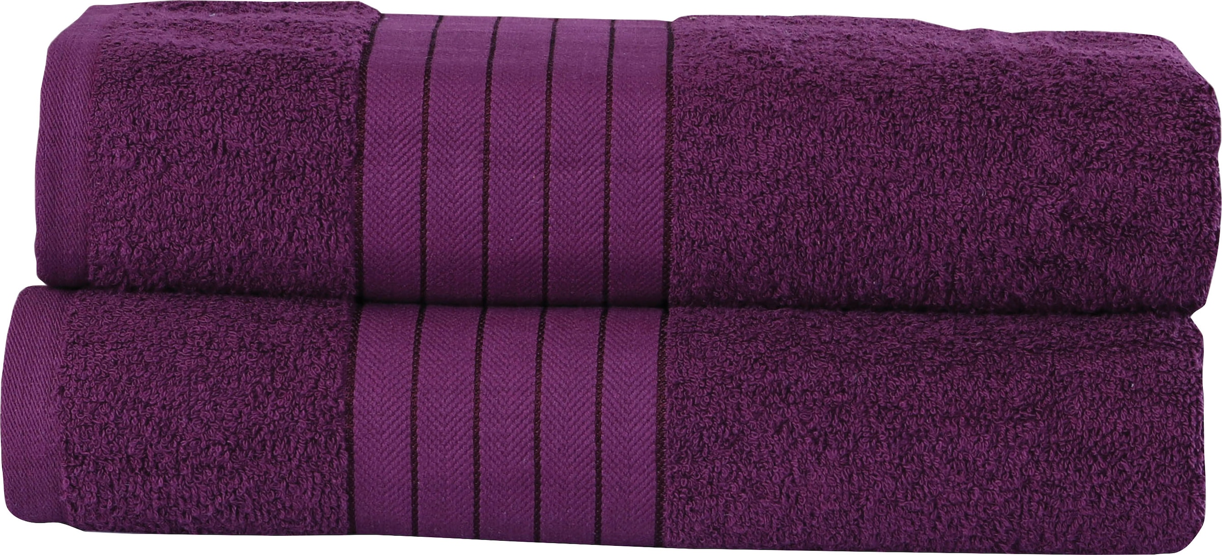 good morning Badetuch »Uni Towels«, (2 St.), mit gewebtem Rand günstig  kaufen | Strandtücher