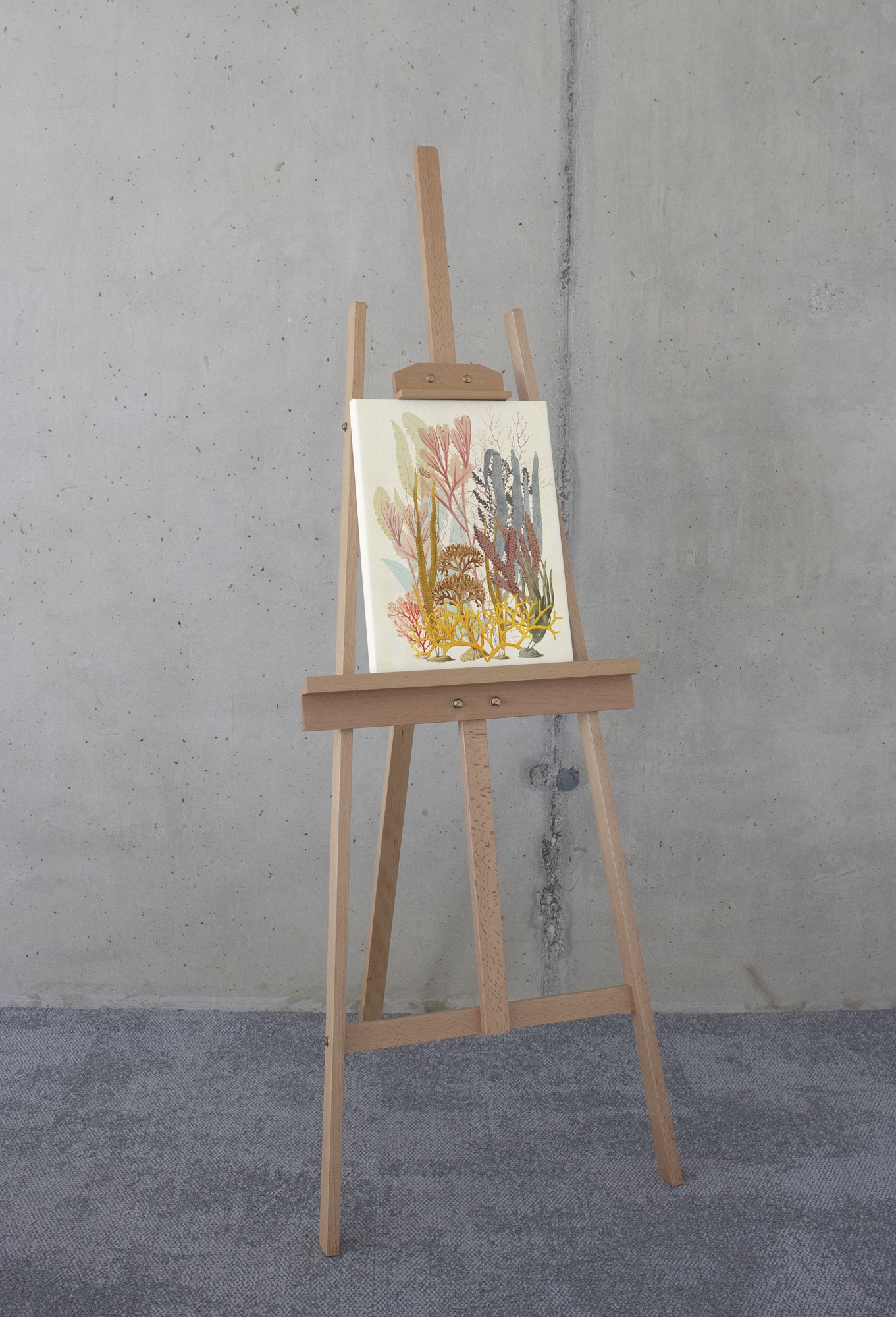 Komar Leinwandbild »Coral Aqua - Grösse 30 x 40 cm« Natur 1 Stk. tlg. Keilrahmenbild mi Echtholzrahmen