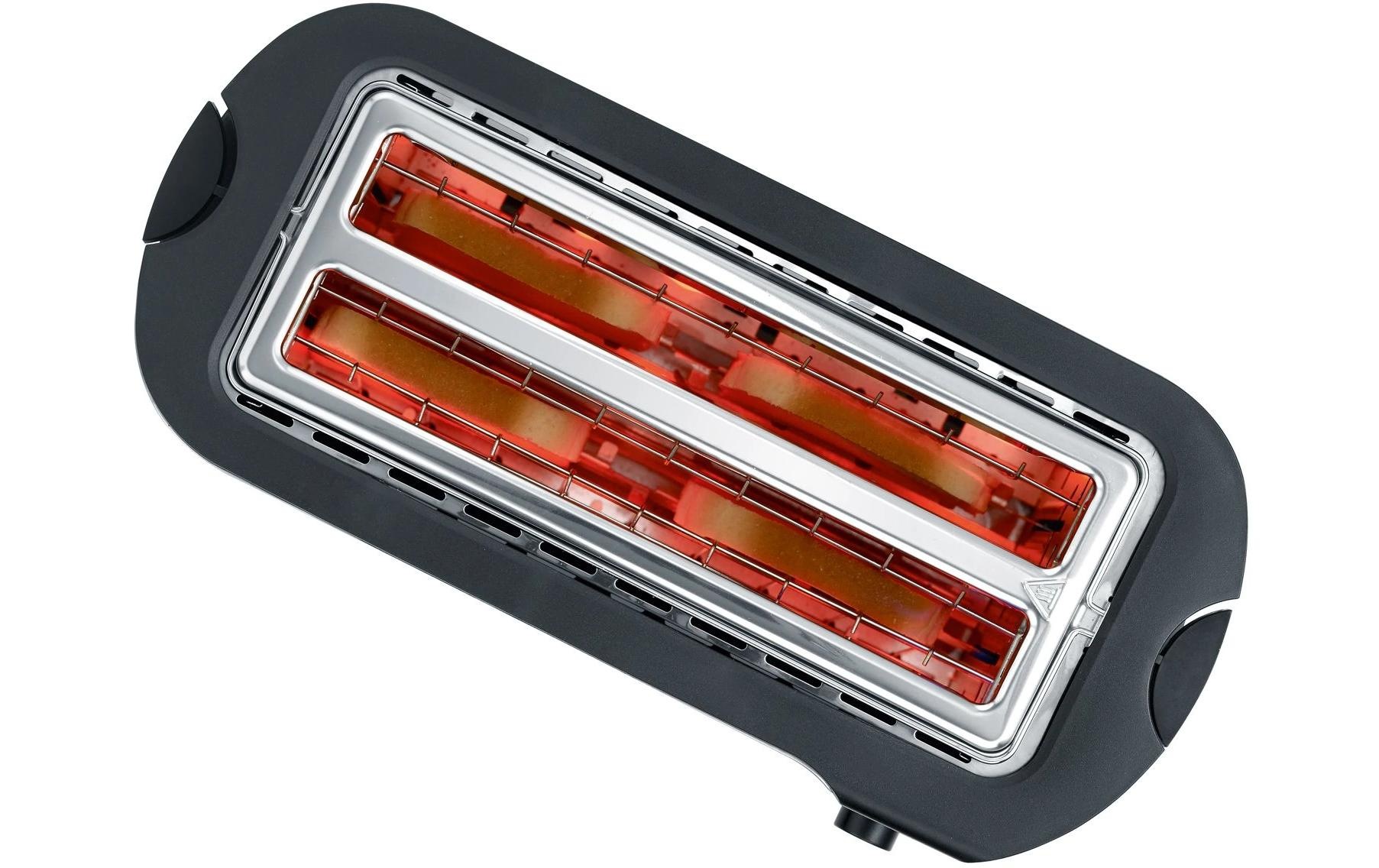 Severin Toaster »AT 2590 Schwarz/Silber«, für 4 Scheiben, 1400 W