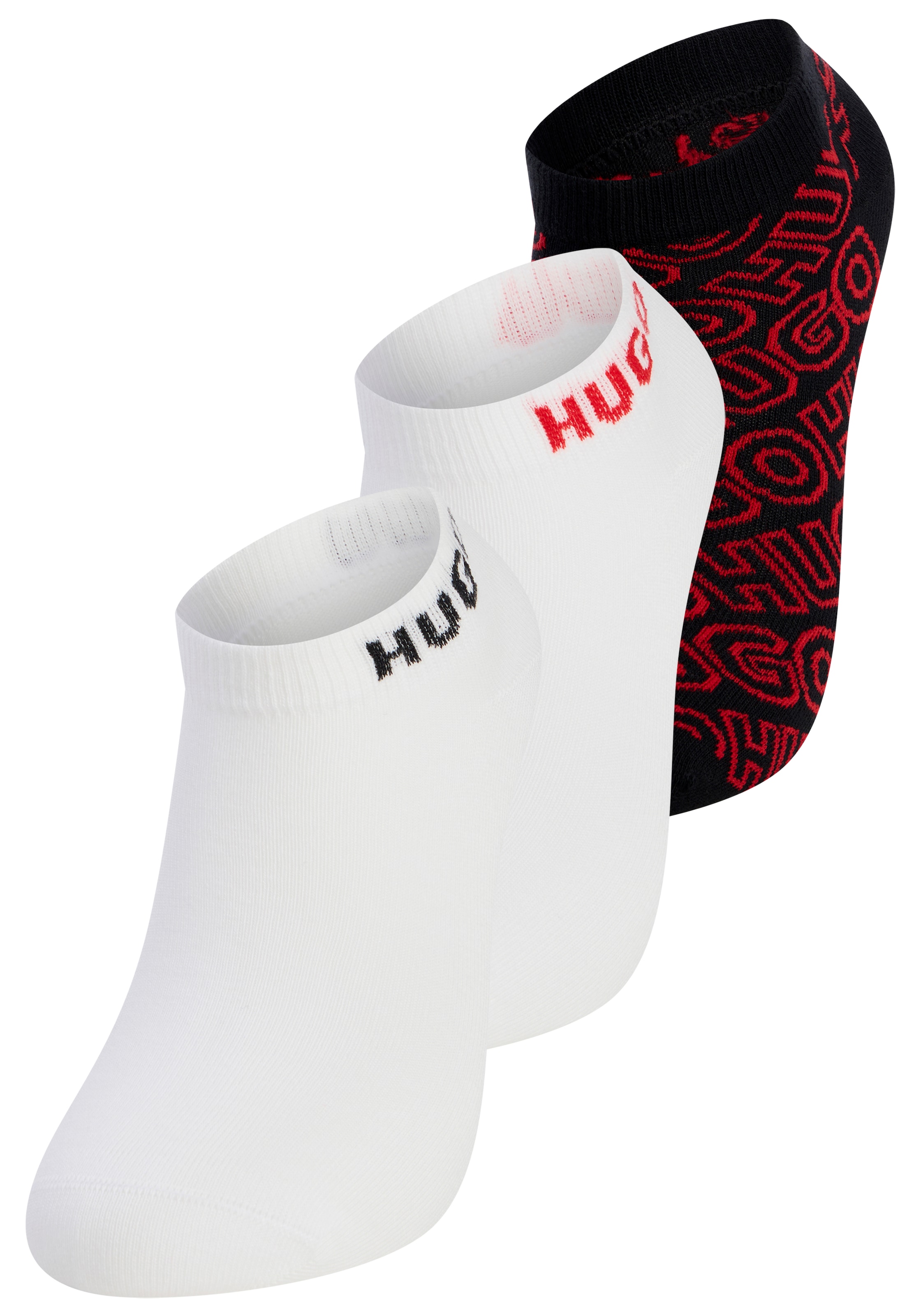 Image of HUGO Underwear Kurzsocken "3P AS LOGO AOP CC"