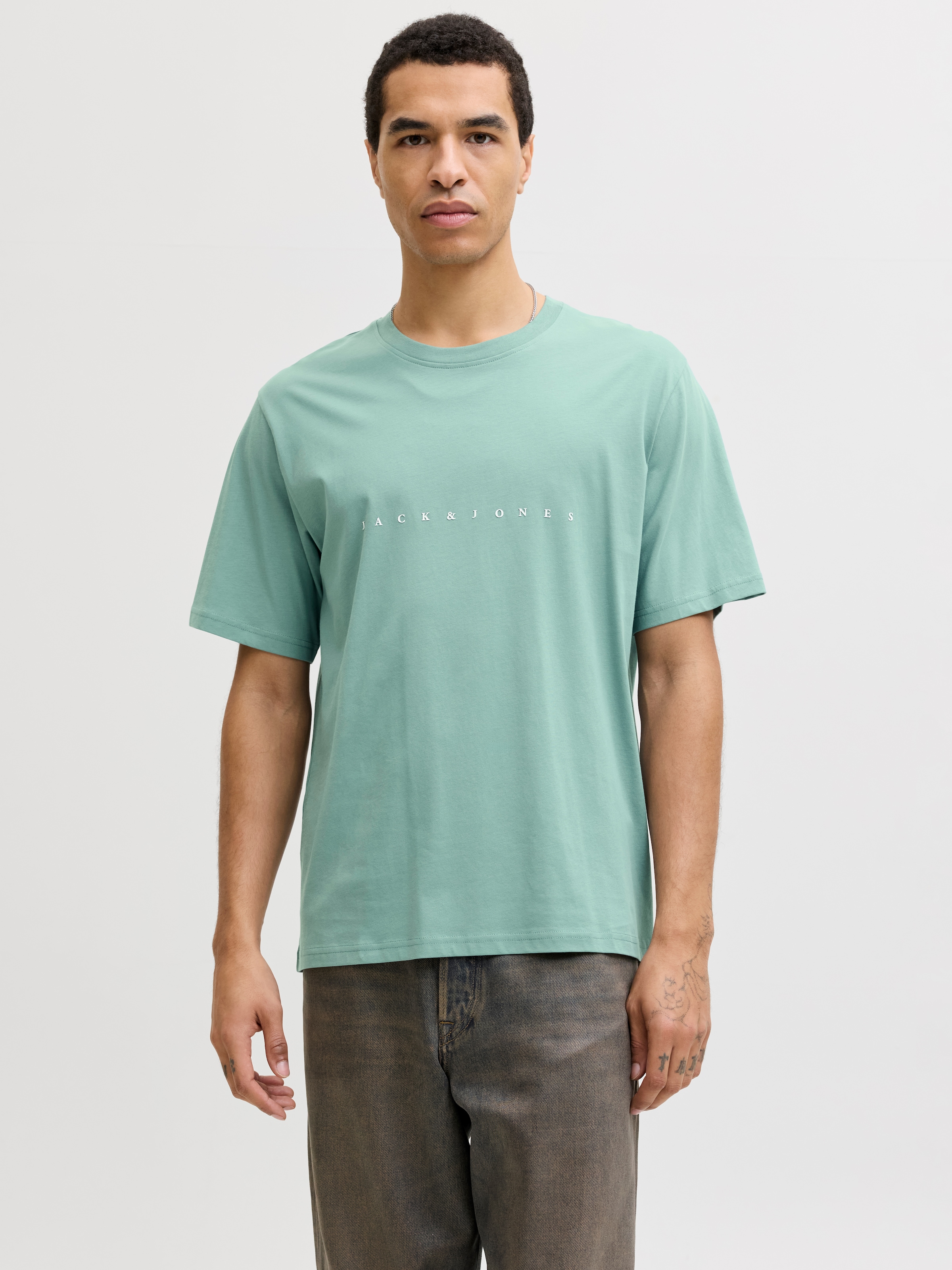 Image of Jack & Jones "JJESTAR mit Pigmentprint und Baumwollgefühl" Baumwolle, relaxed fit