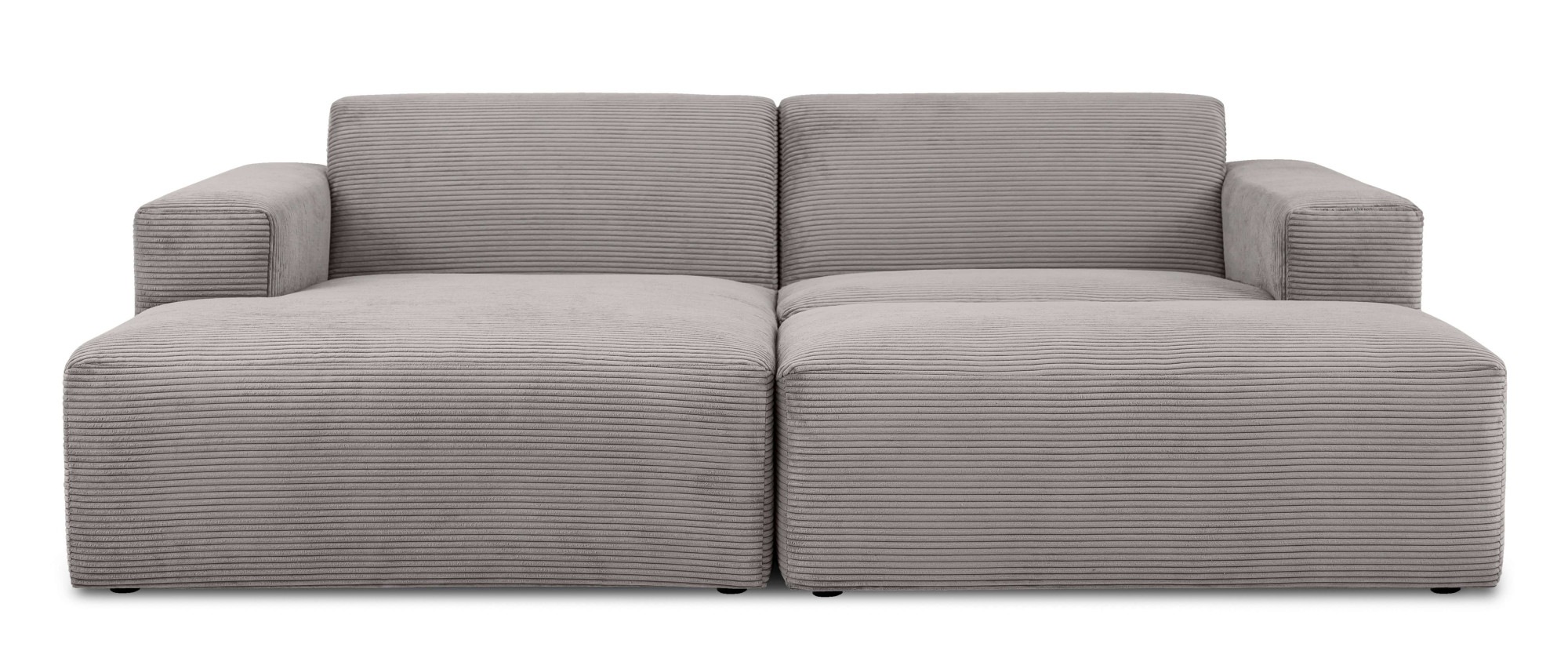 INOSIGN Ecksofa »Koa,228cm, L-Form, Modulsofa, Webstoff, Cord«, Designsofa, Set, Hocker inklusive, weicher Lounge-Sitzkomfort