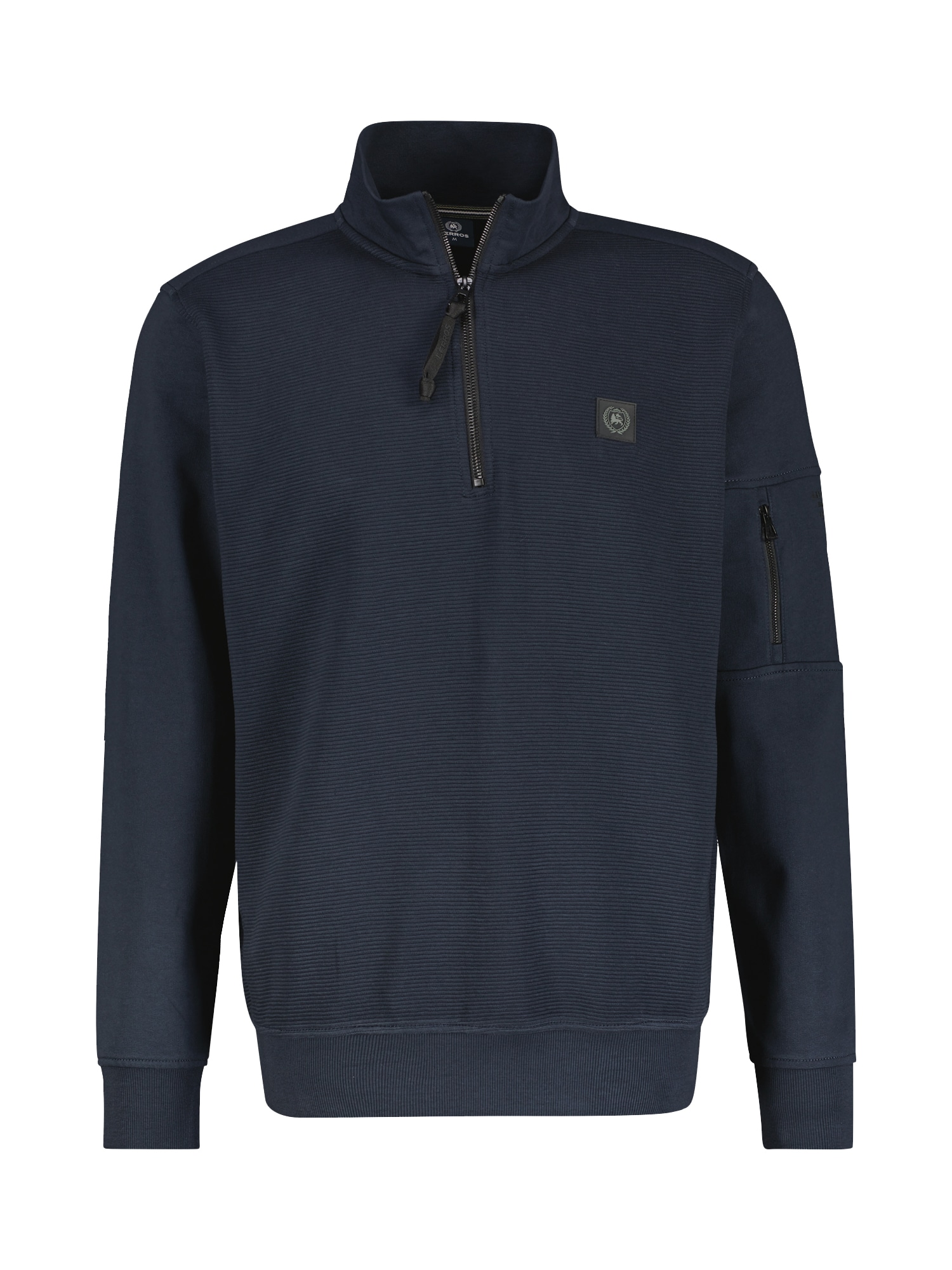 Image of LERROS Sweatshirt "Herren Sweatshirt mit Troyerkragen"