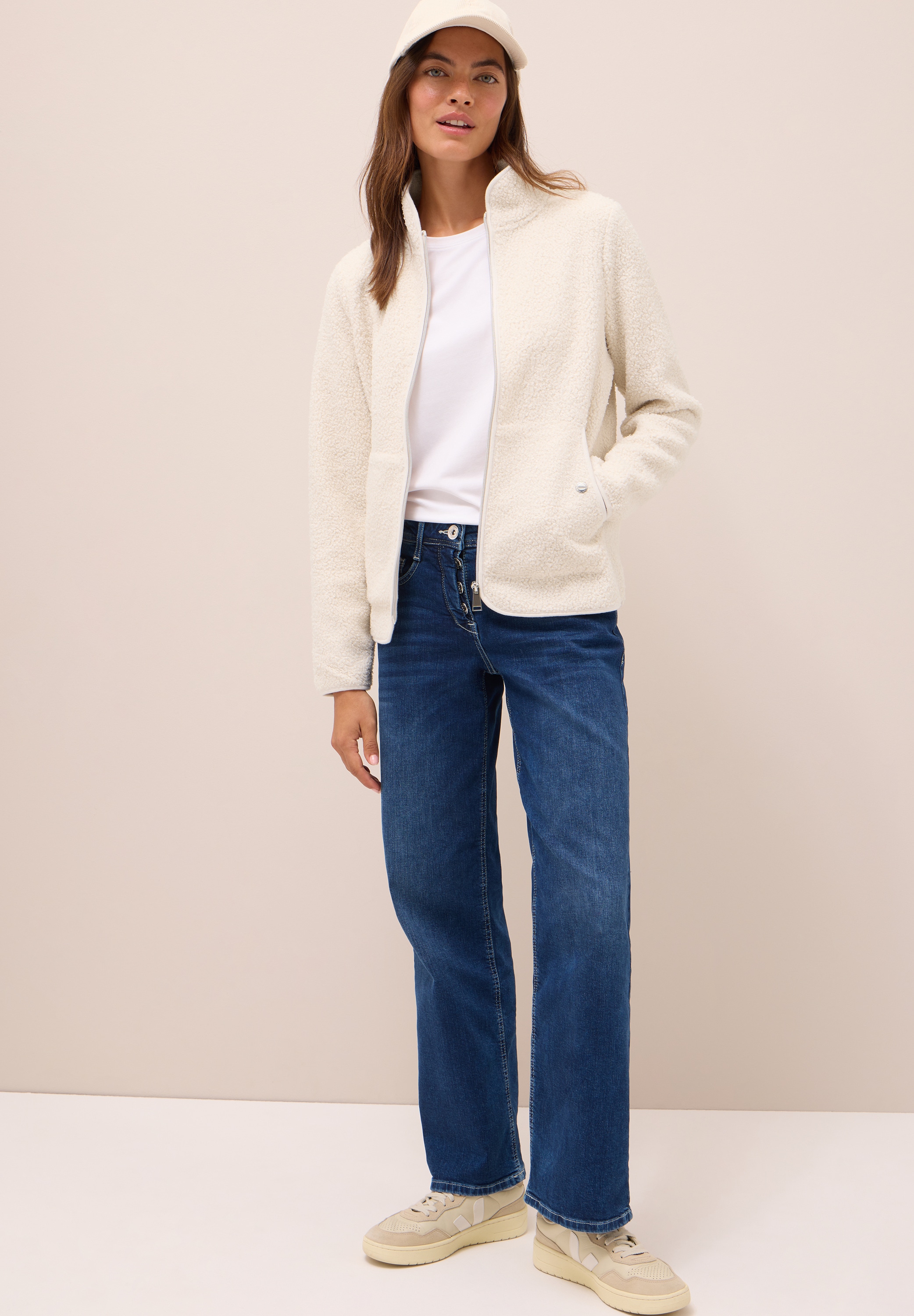 Cecil Veste sweat mit Stehkragen