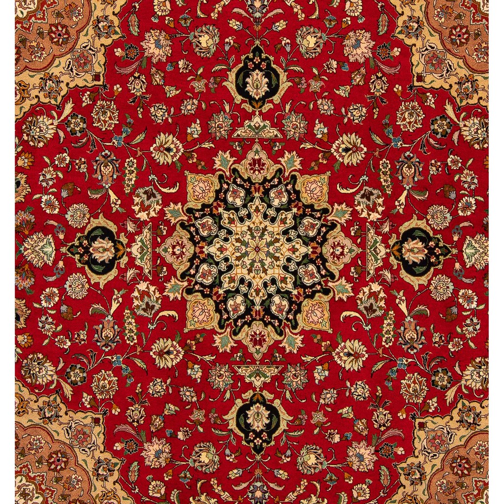 morgenland Orientteppich »Perser - Täbriz - Royal quadratisch - 208 x 200 cm - rot«, quadratisch