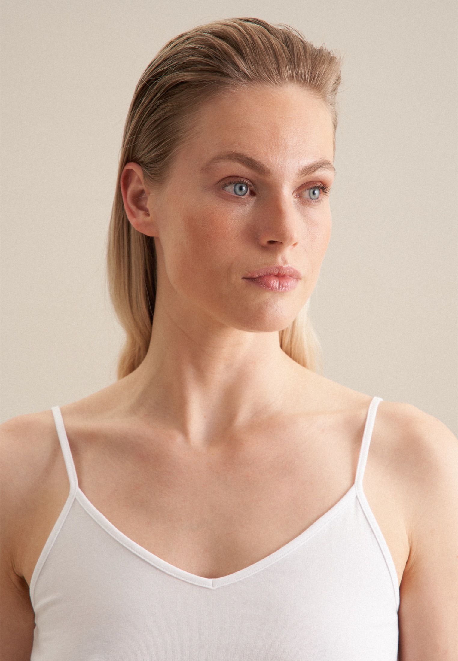 seidensticker Shirttop, Ohne Arm V-Neck Uni