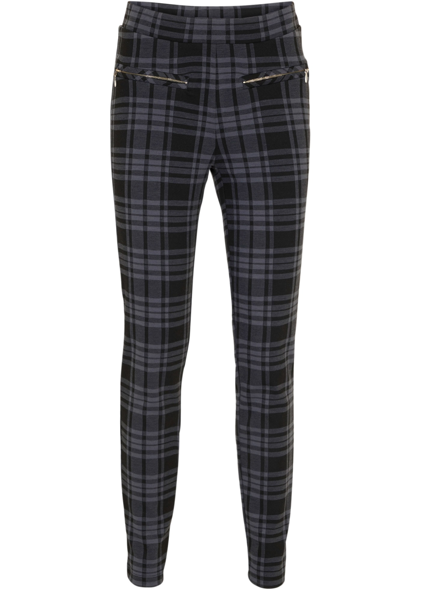 bonprix Pantalon en jersey  aus Polyester, Viskose und Elasthan, Slim fit Passform