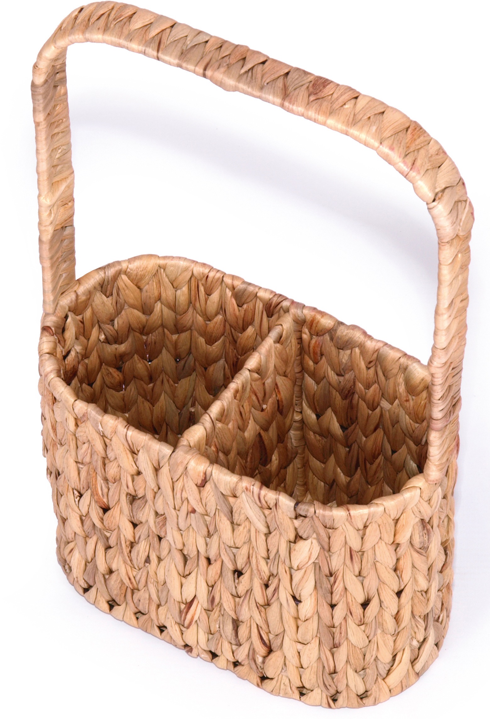 Franz Müller Flechtwaren Flaschenkorb, aus Wasserhyazinthe, oval, für 2 Flaschen