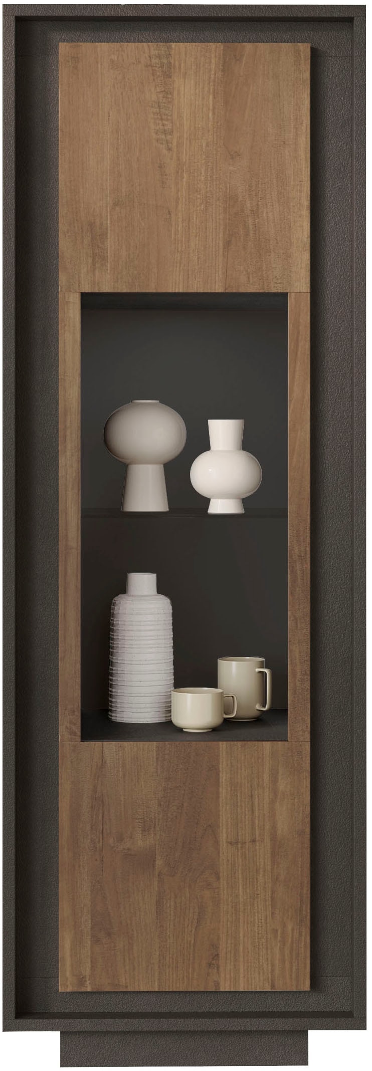 Image of Home affaire Vitrine "Sky, B/H 67/197 cm, Vitrinenschrank/Standvitrine/Glasvitrine, 1 Tür" Softclosing, Korpus & Front 22 mm stark, Rahmen-Optik