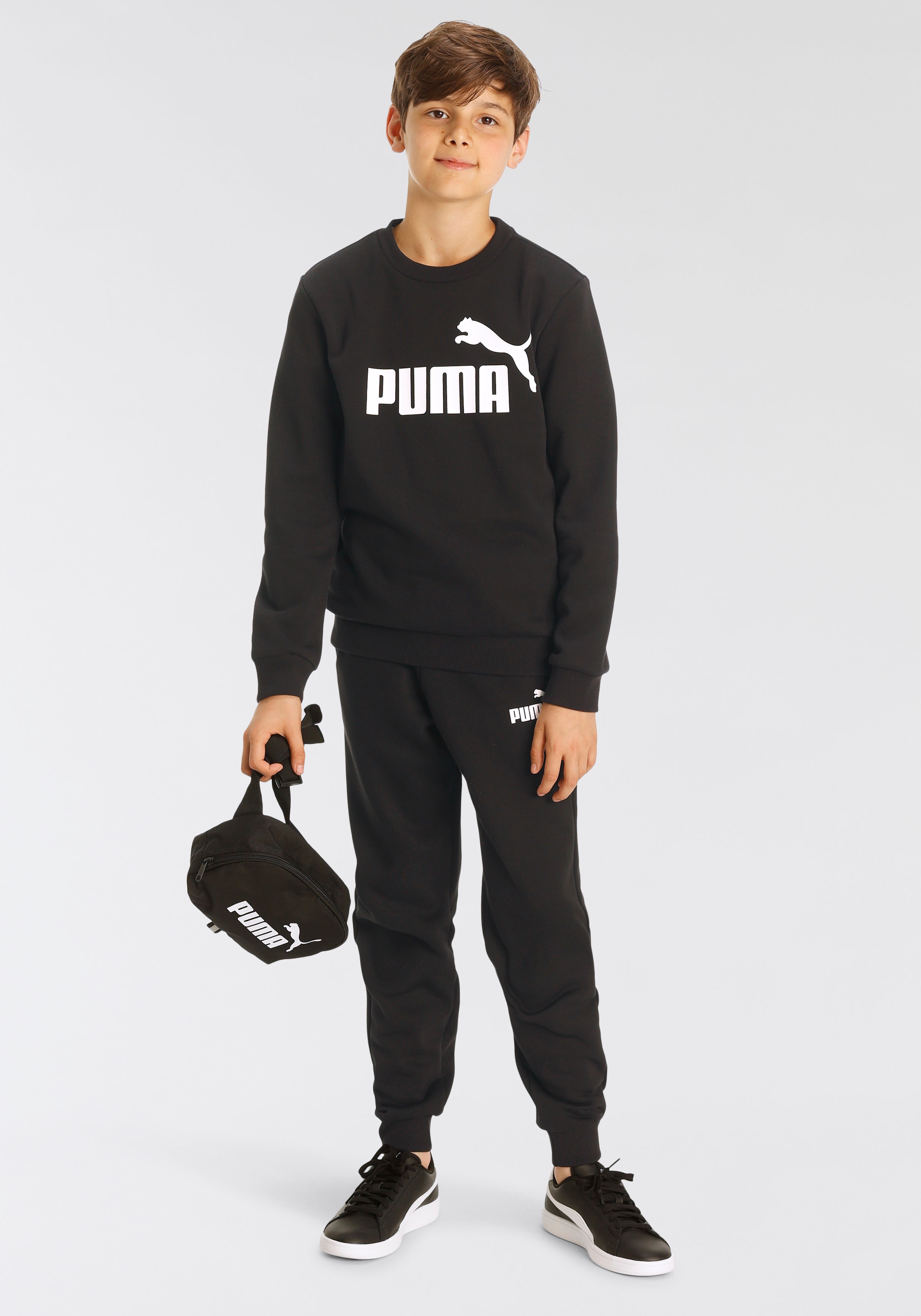 PUMA Trainingsanzug »NO.1 LOGO SWEAT SUIT FL B«, (Set, 2 tlg.)