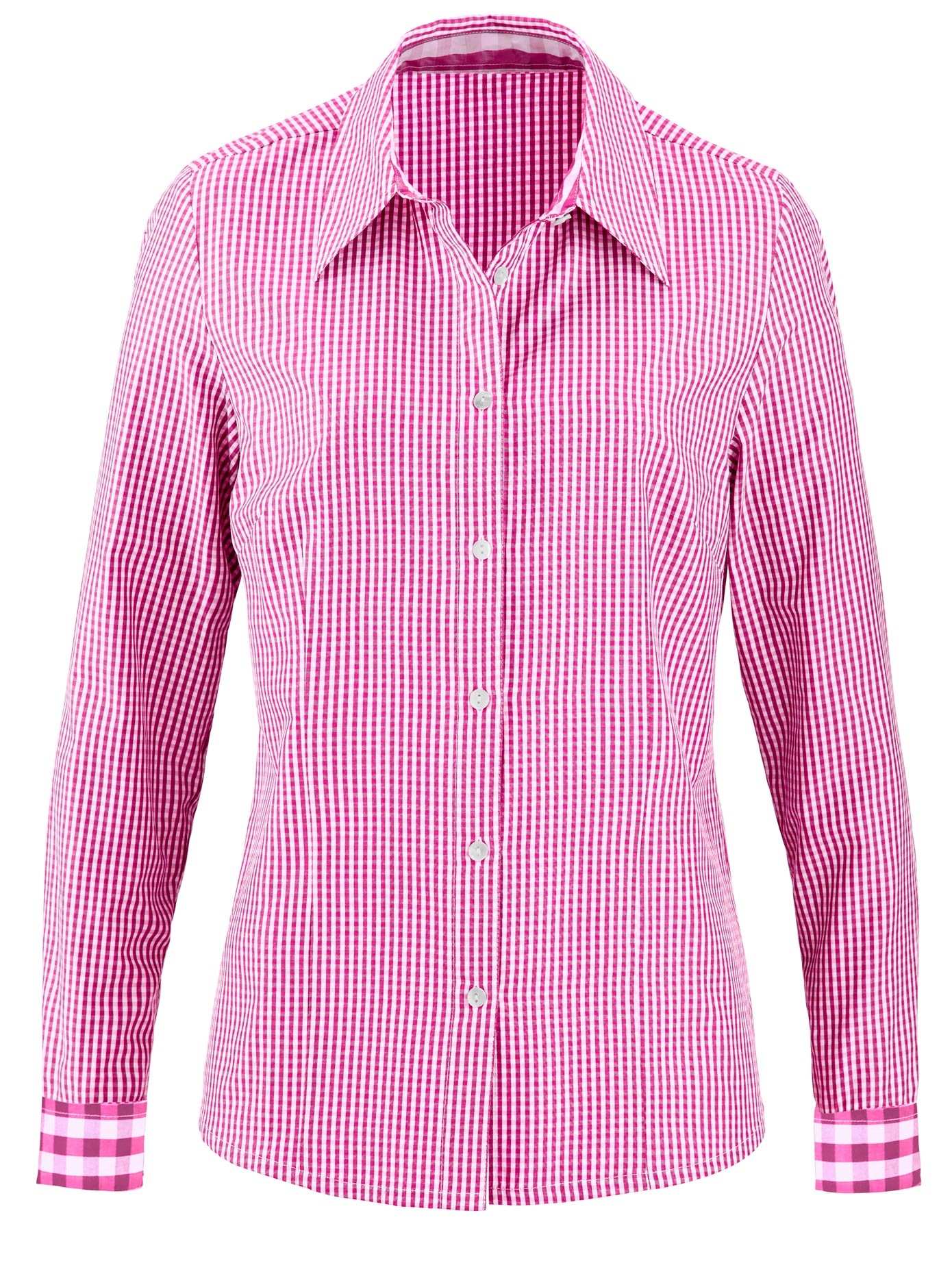 Bluse mit Hemdkragen