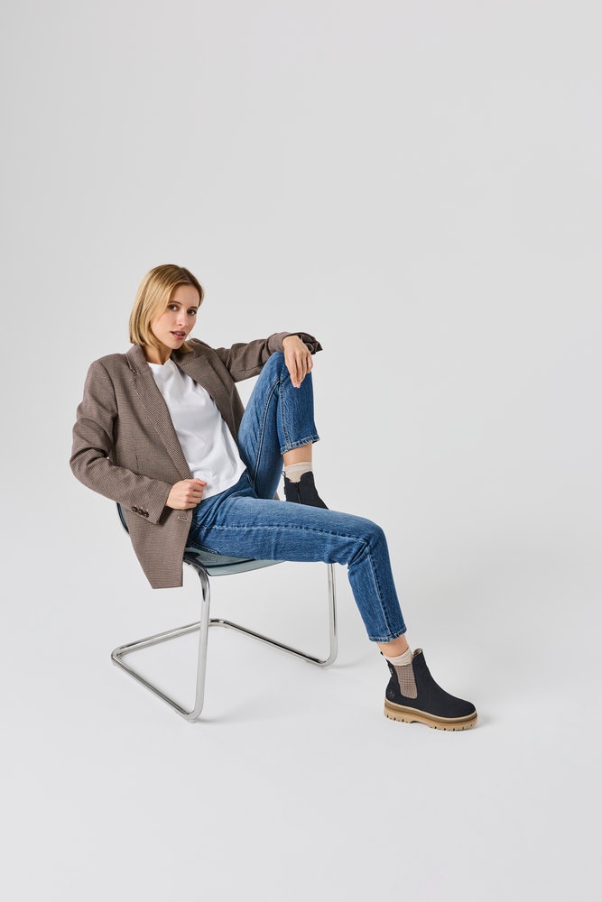 Rieker Bottes d'hiver  chelsea boots, bottines à plateforme, bottines zippées à l'intérieur