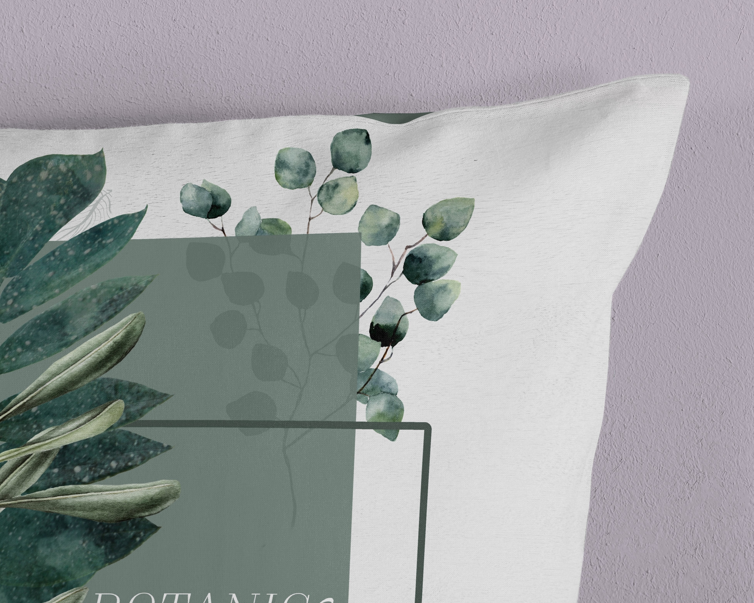 PURE luxury collection Wendebettwäsche »Green Boho«, Mikrofaser, Pflegeleicht, Weich, Reissverschluss, Wendeoptik, Boho