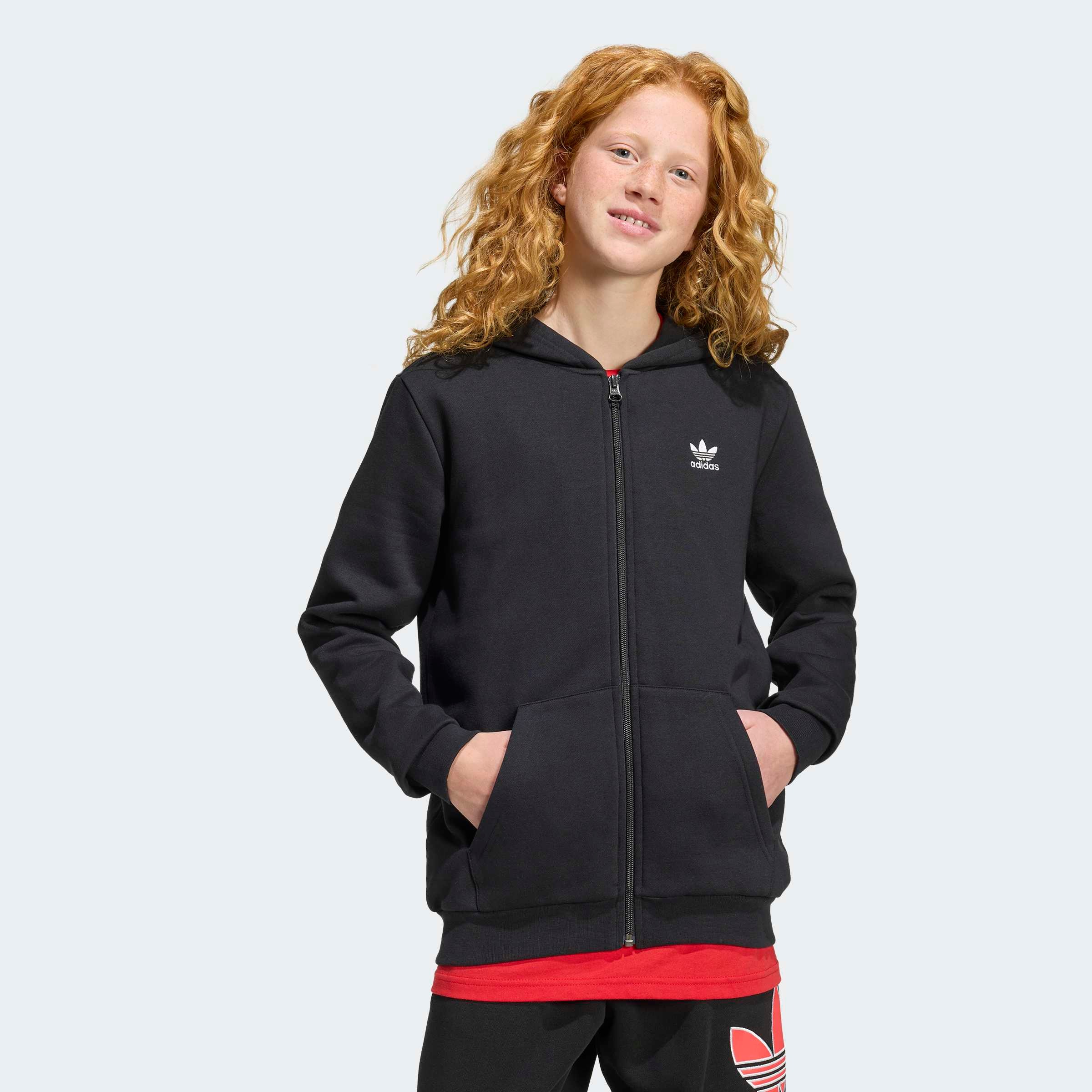 Image of adidas Originals Kapuzensweatshirt "LOOSE FULL ZIP AUS FLEECE"