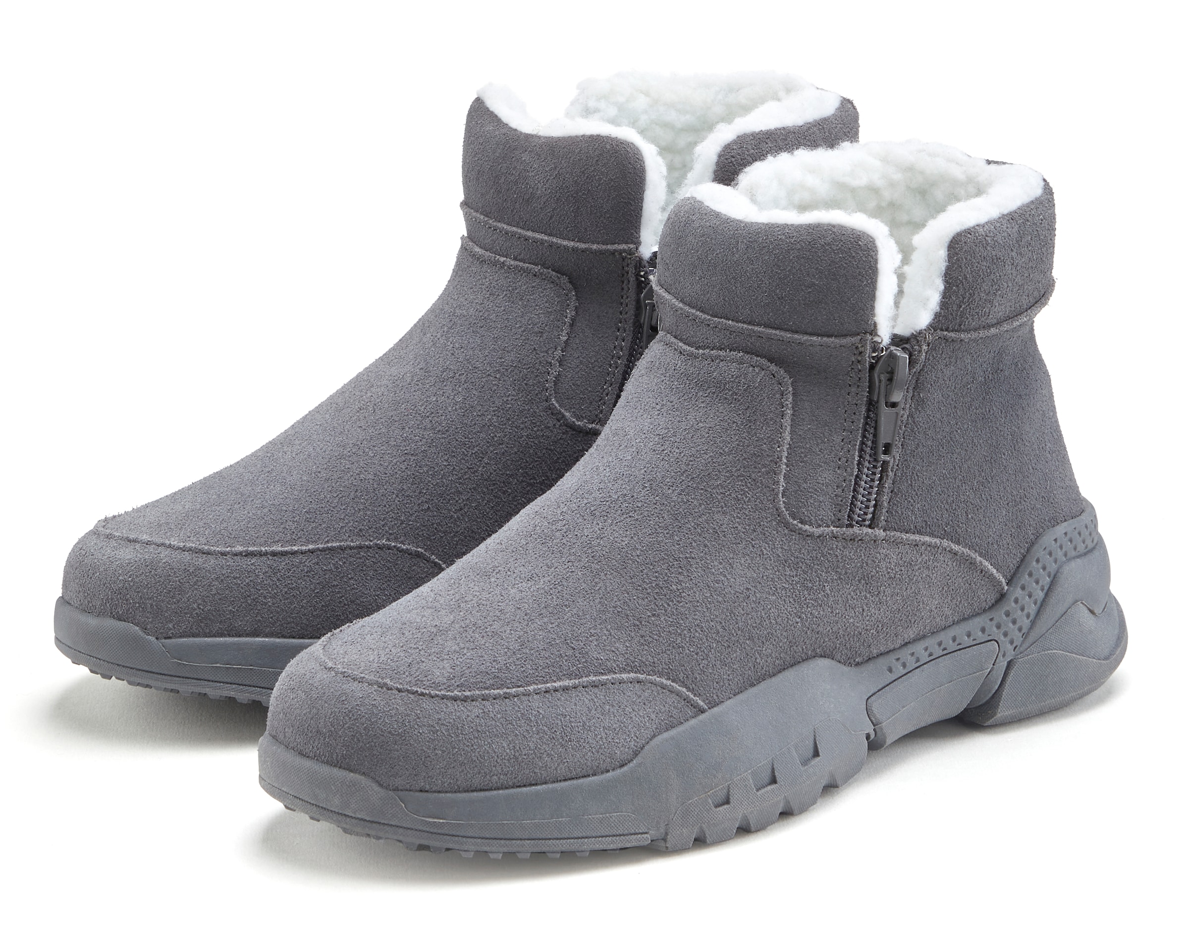Image of Vivance Stiefelette "Winterstiefel, Stiefel, Boots, Outdoorboots," aus weichem Veloursleder mit Warmfutter
