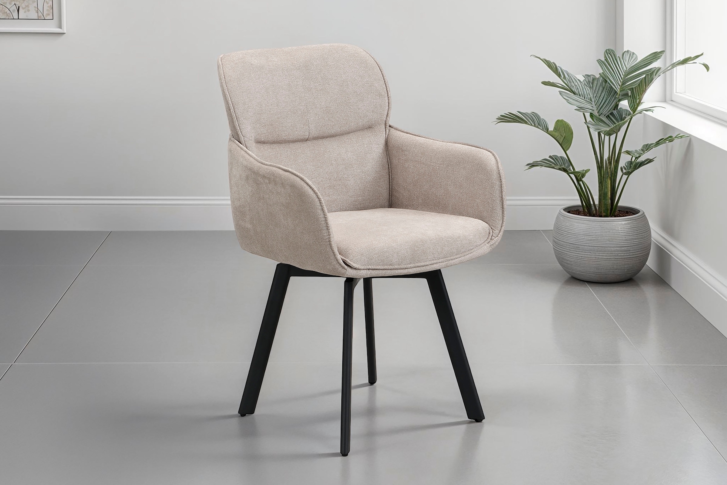 byLIVING Chaise de salle à manger »Rico« (Set) 2 cuis360 Grad drehbar in verschiedenen Farben erhältlich