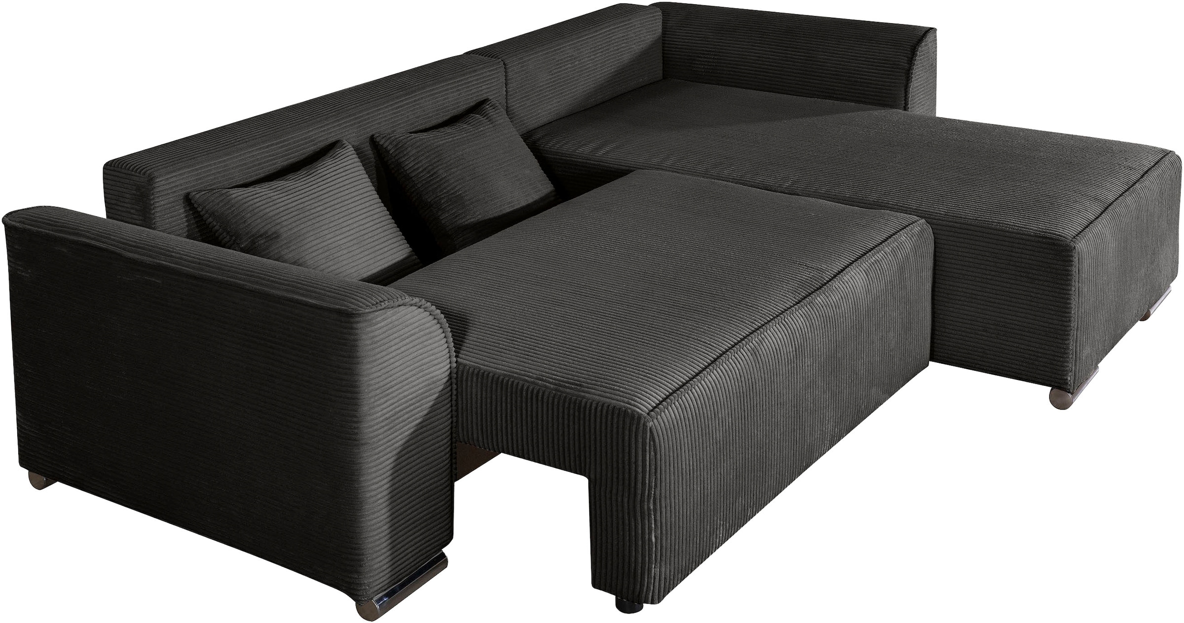 COLLECTION AB »Sara L-Form, B: 236 cm, Schlaffunktion, Bettkasten, optional Topper« Bonnellfederkern, Liegefl. 116x190 cm, Couch als Schlafsofa