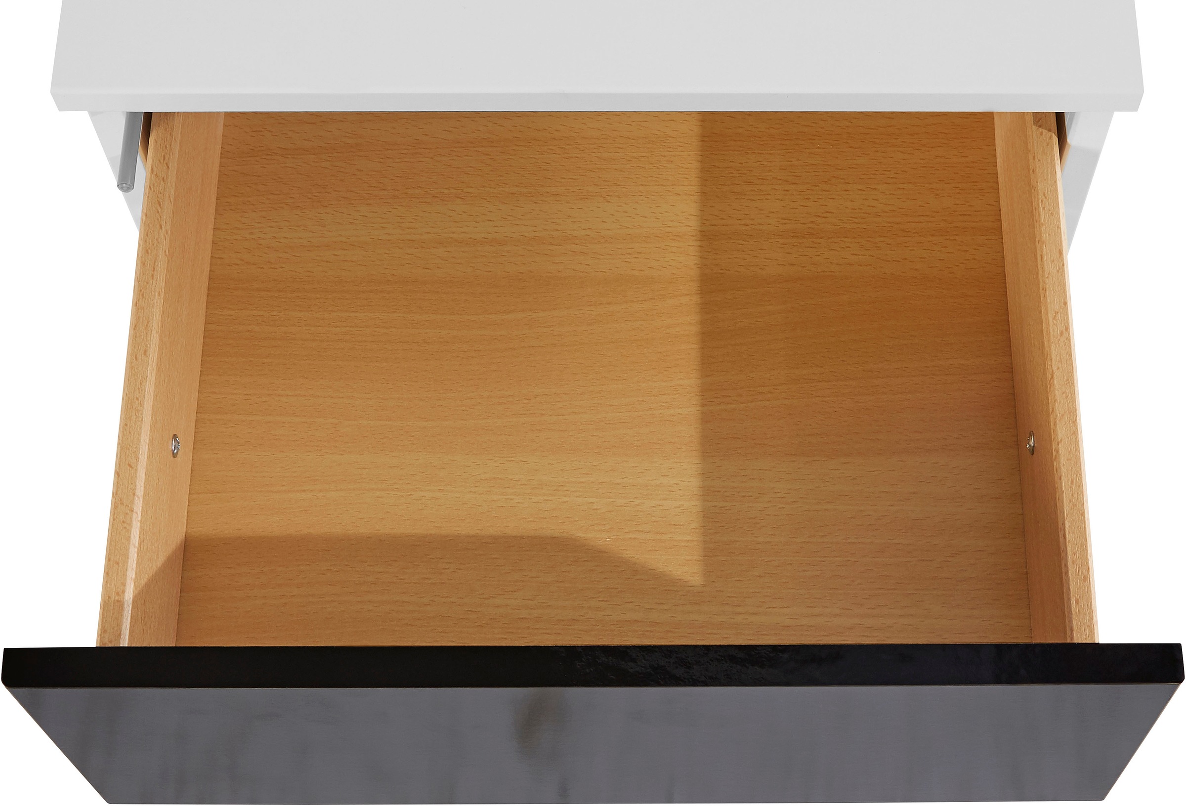 priess Nachtkommode mit LED-Beleuchtung und Push-to-open